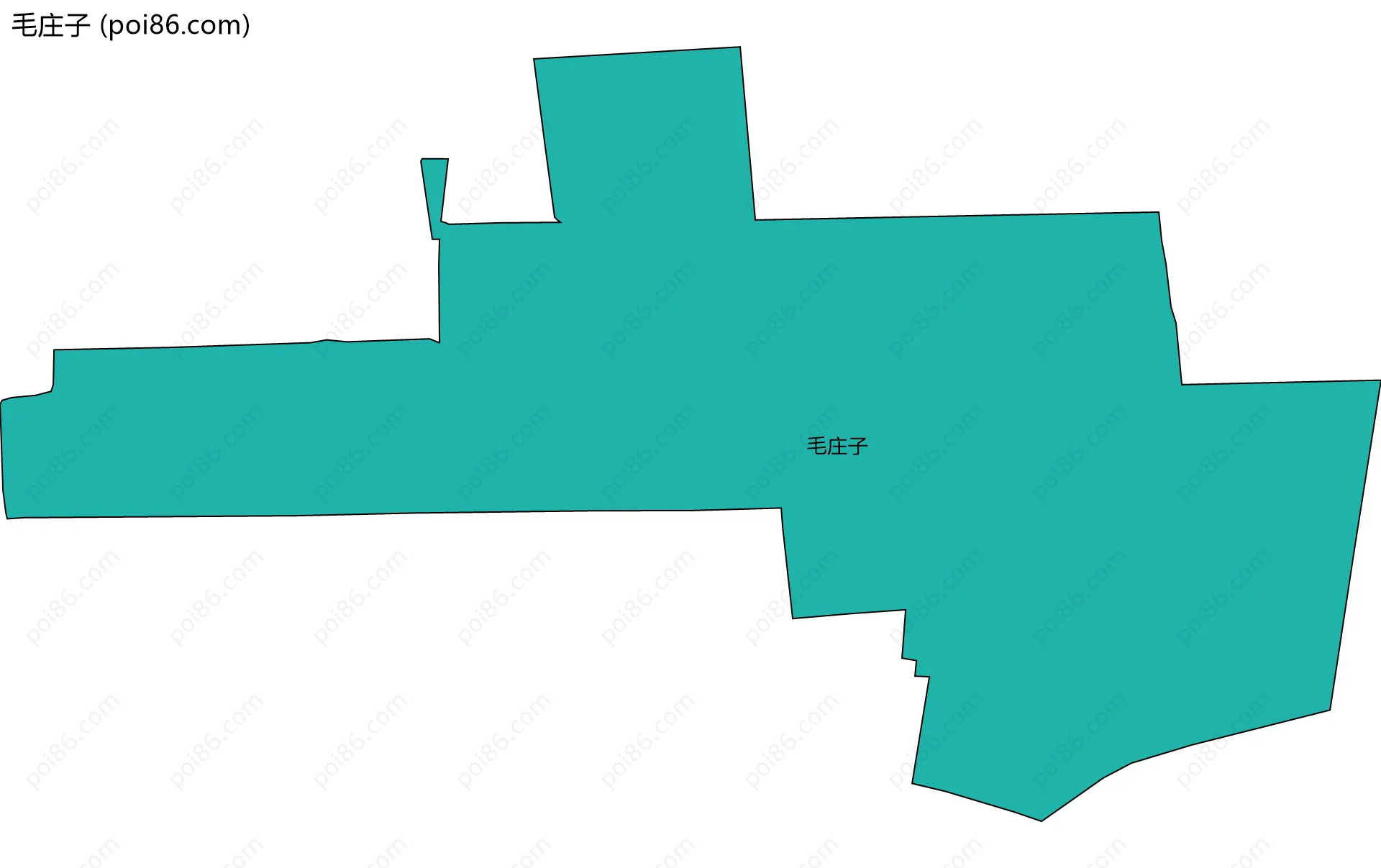 毛庄子边界地图