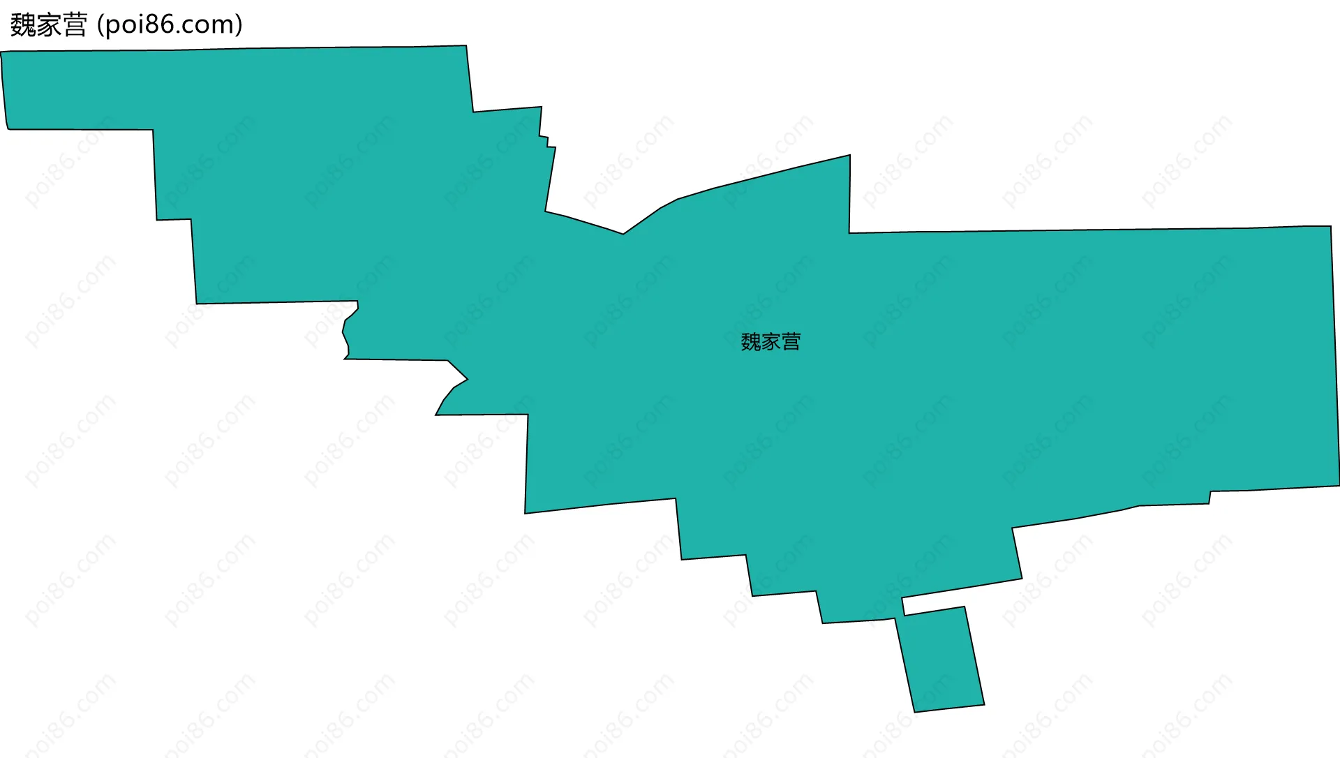 魏家营边界地图