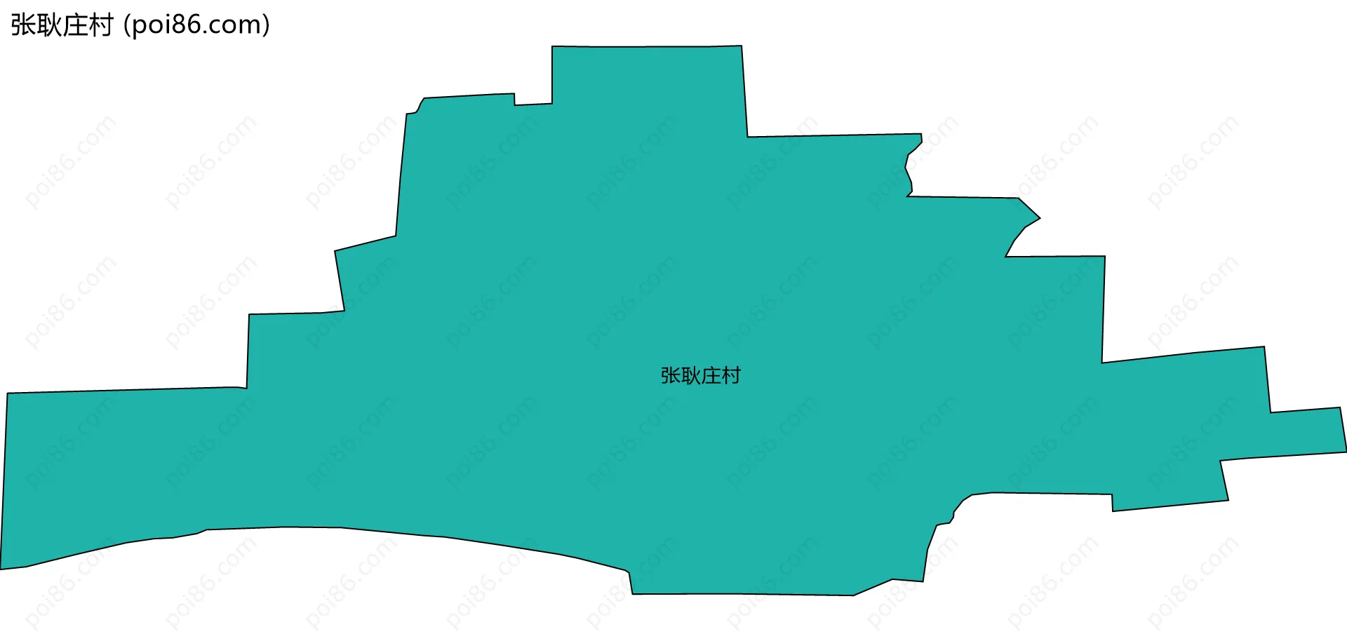 张耿庄村边界地图