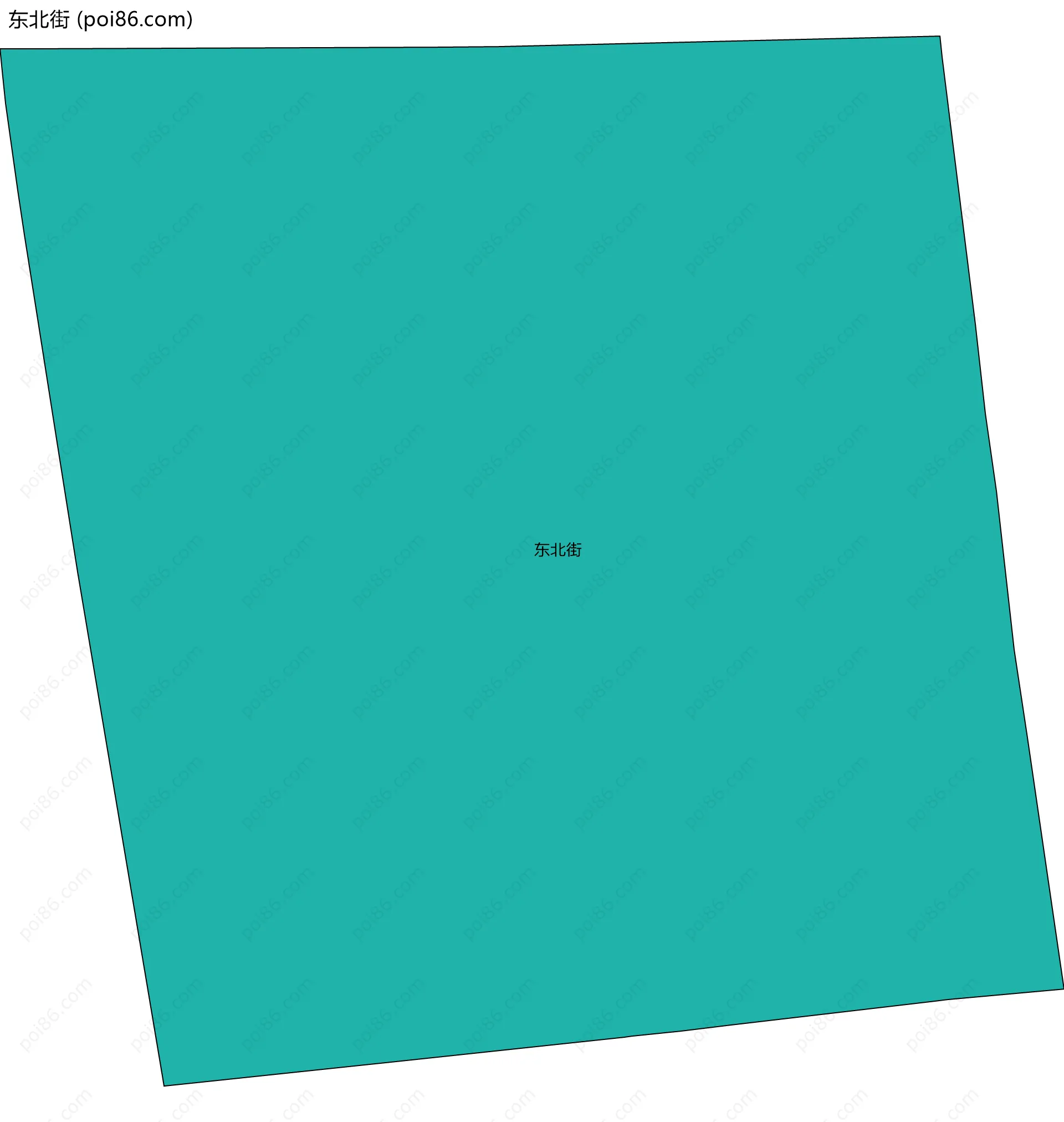 东北街边界地图