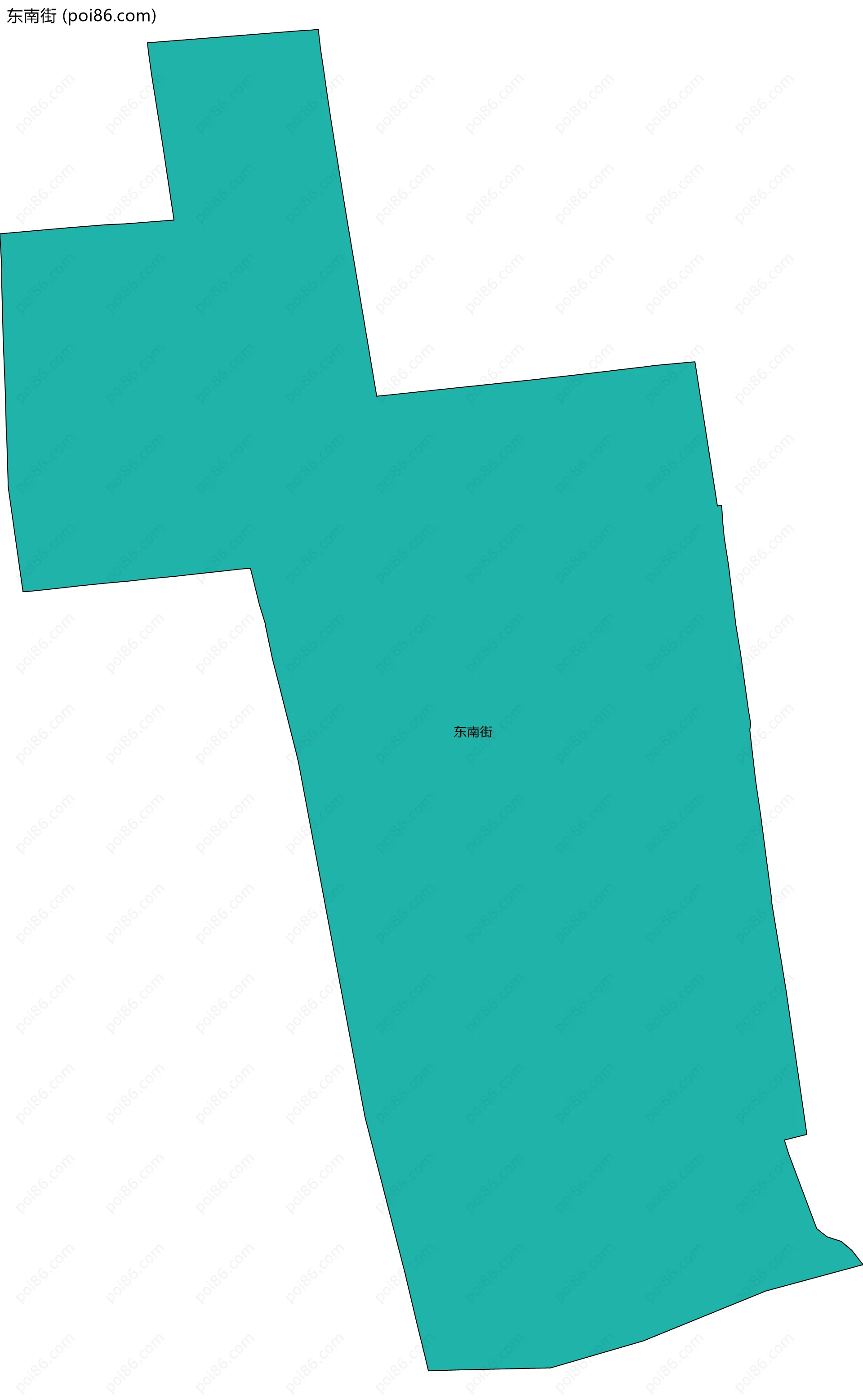 东南街边界地图