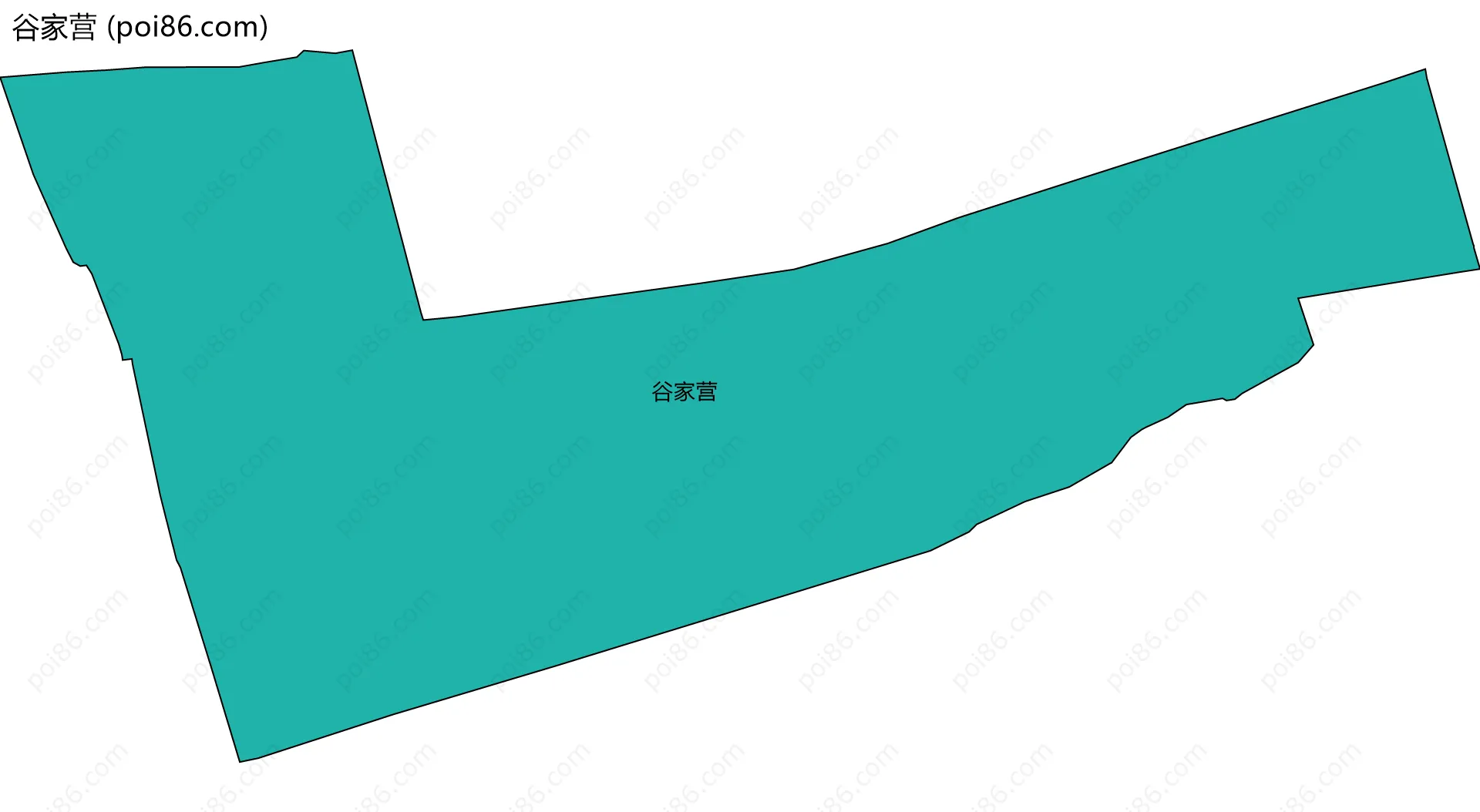 谷家营边界地图