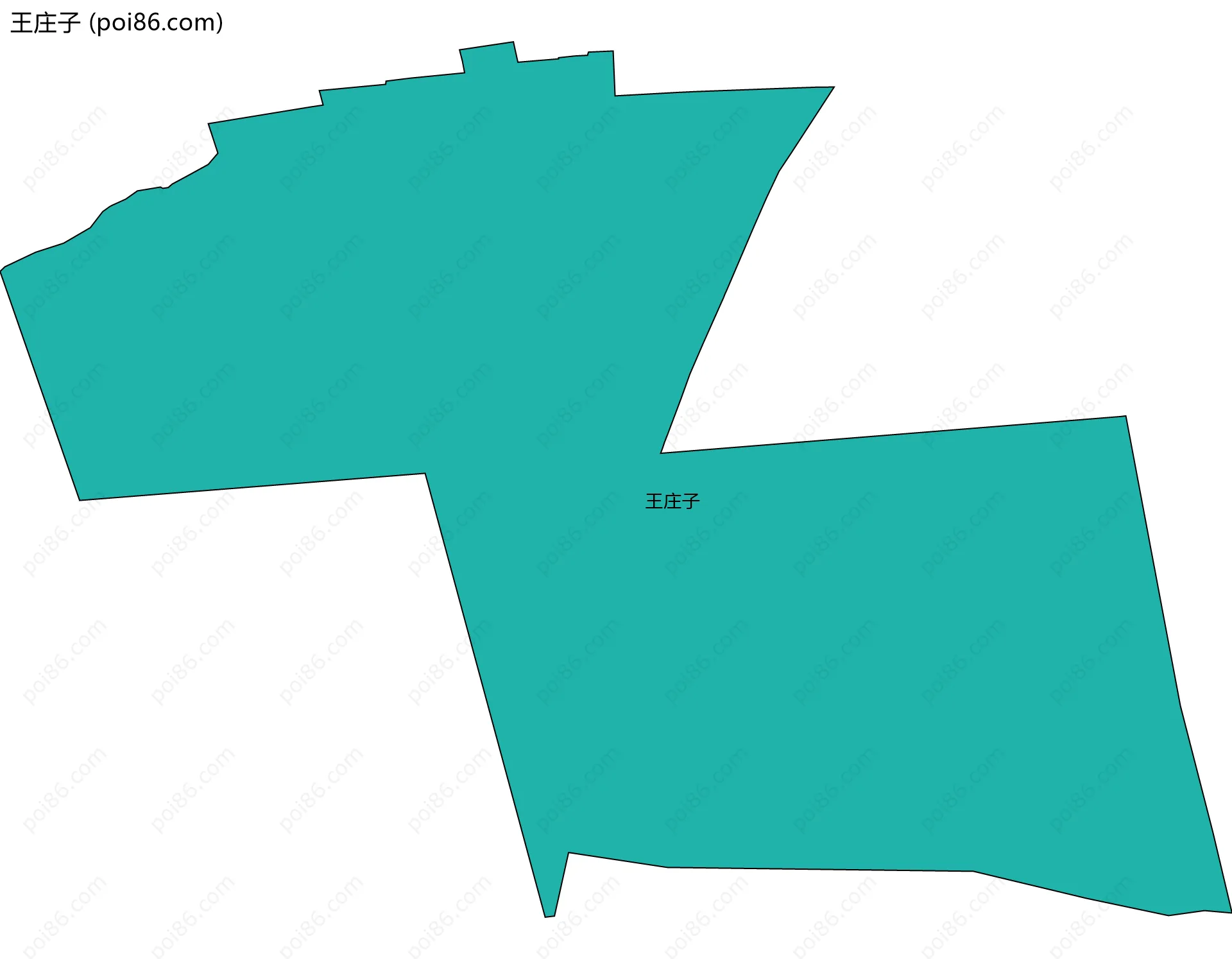 王庄子边界地图