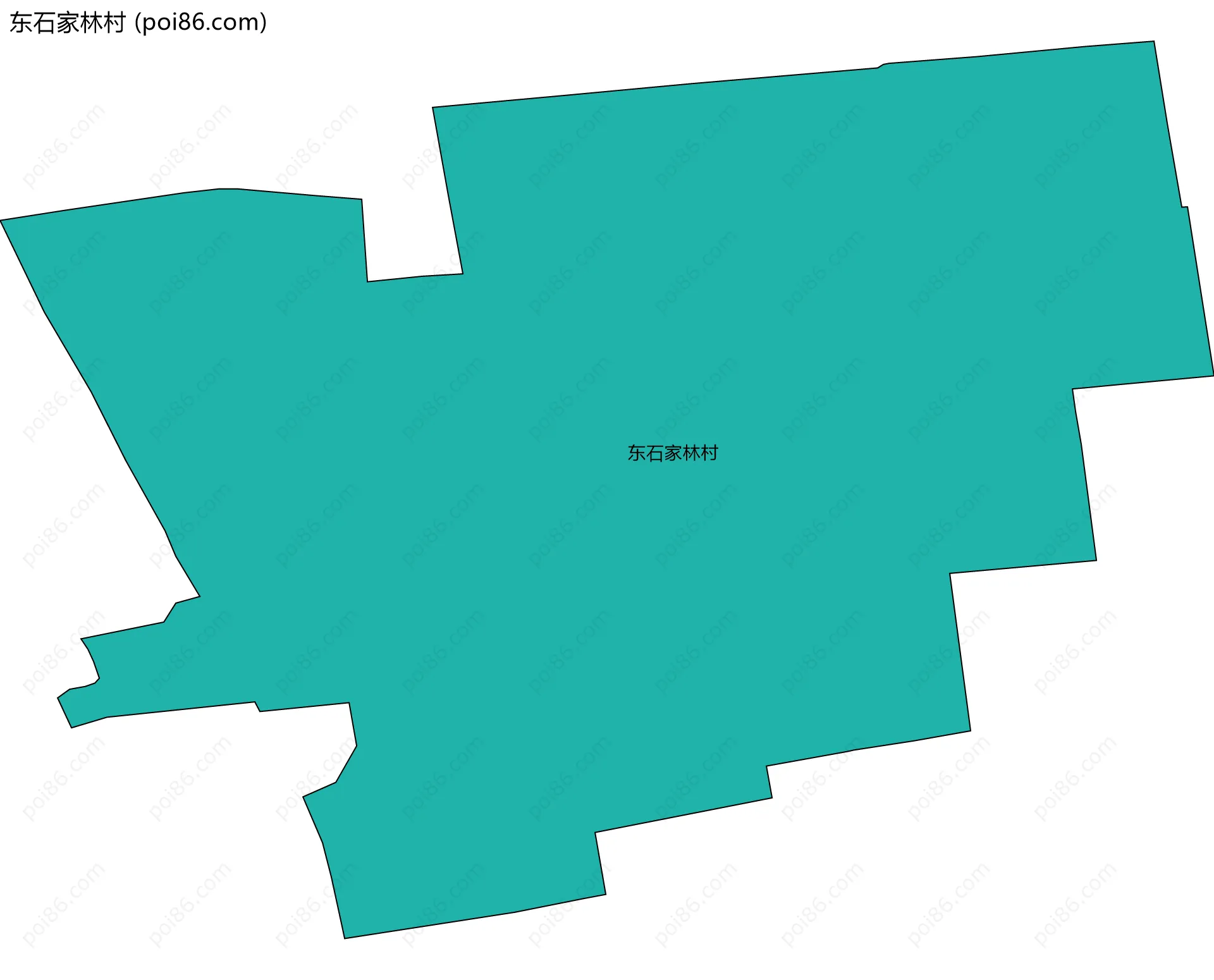 东石家林村边界地图