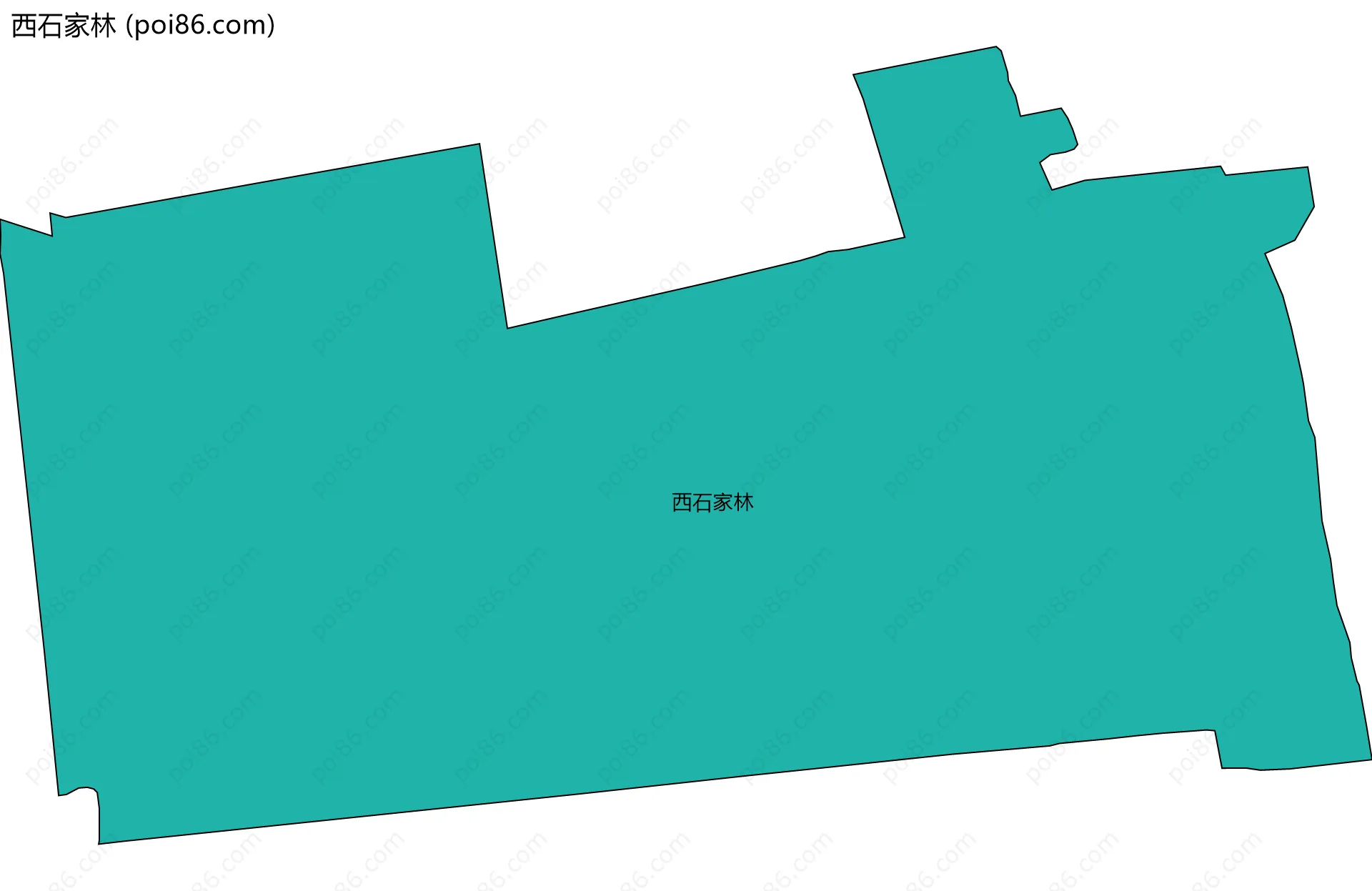 西石家林边界地图