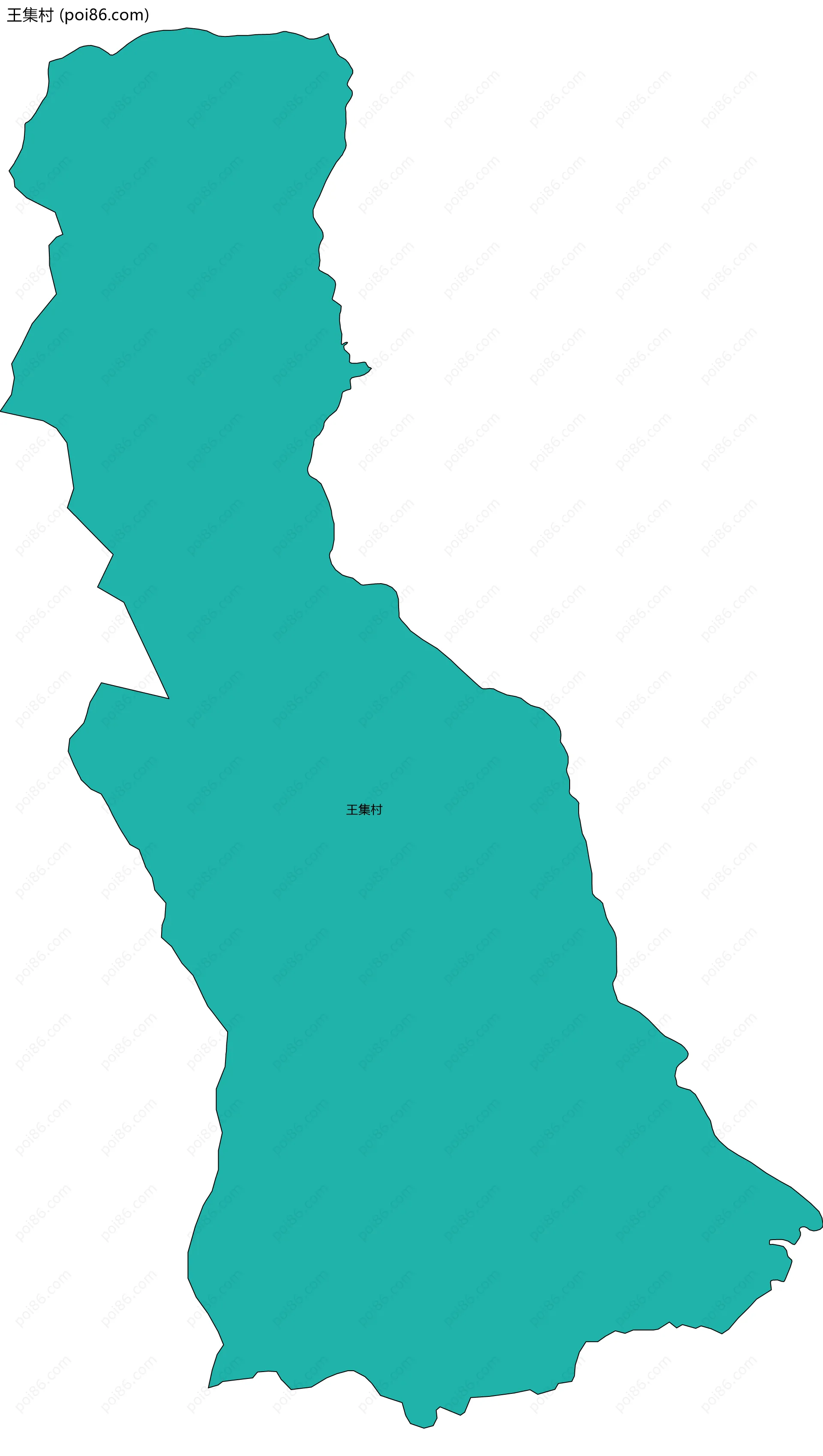 王集村边界地图