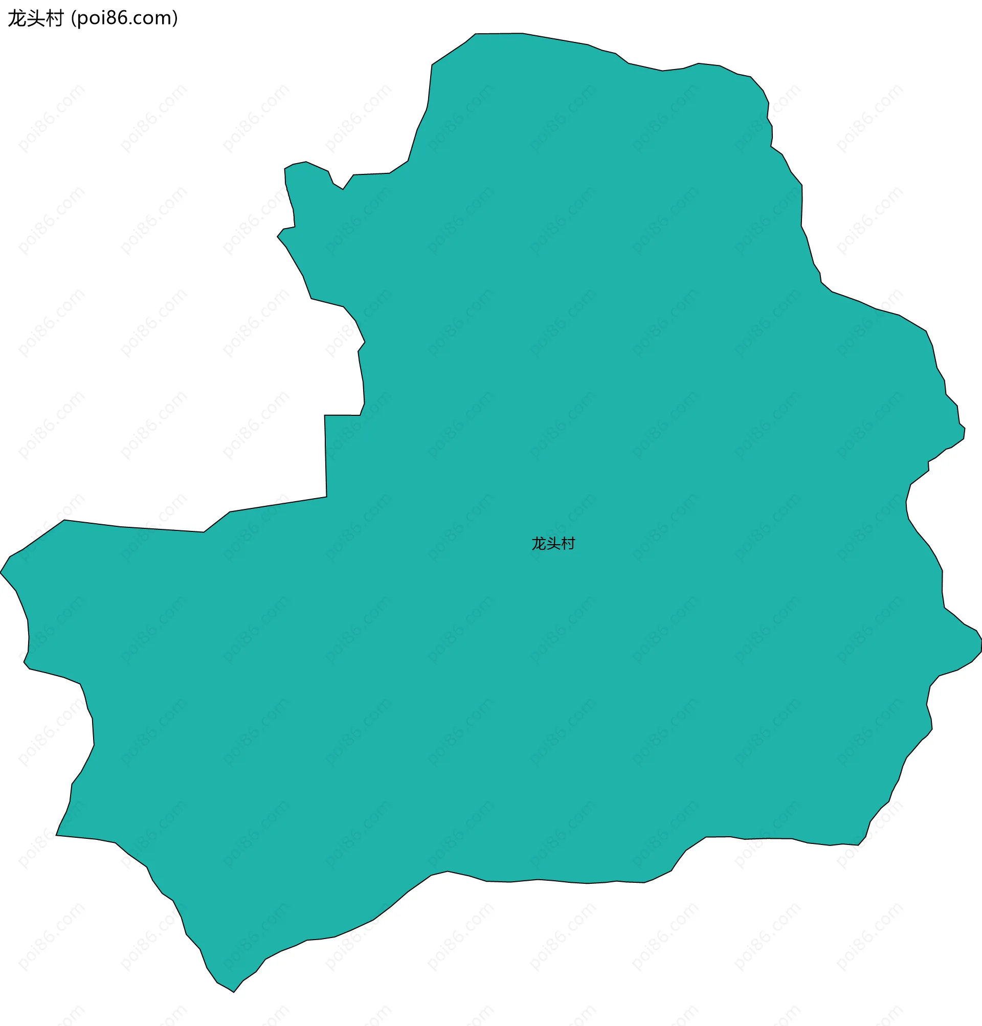 龙头村边界地图