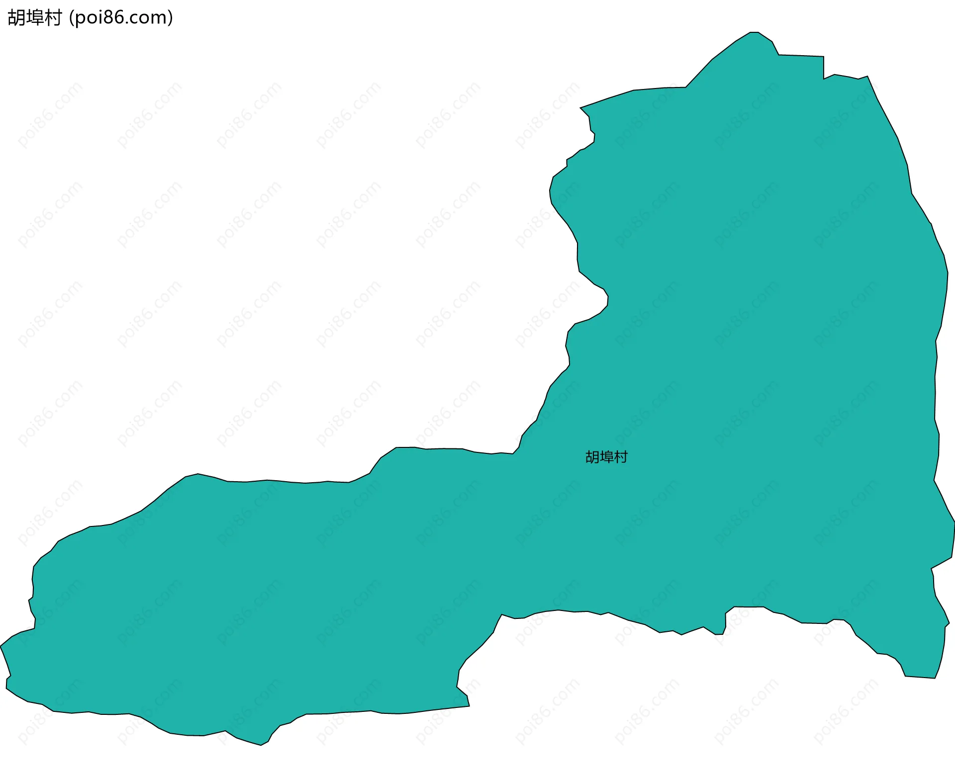 胡埠村边界地图