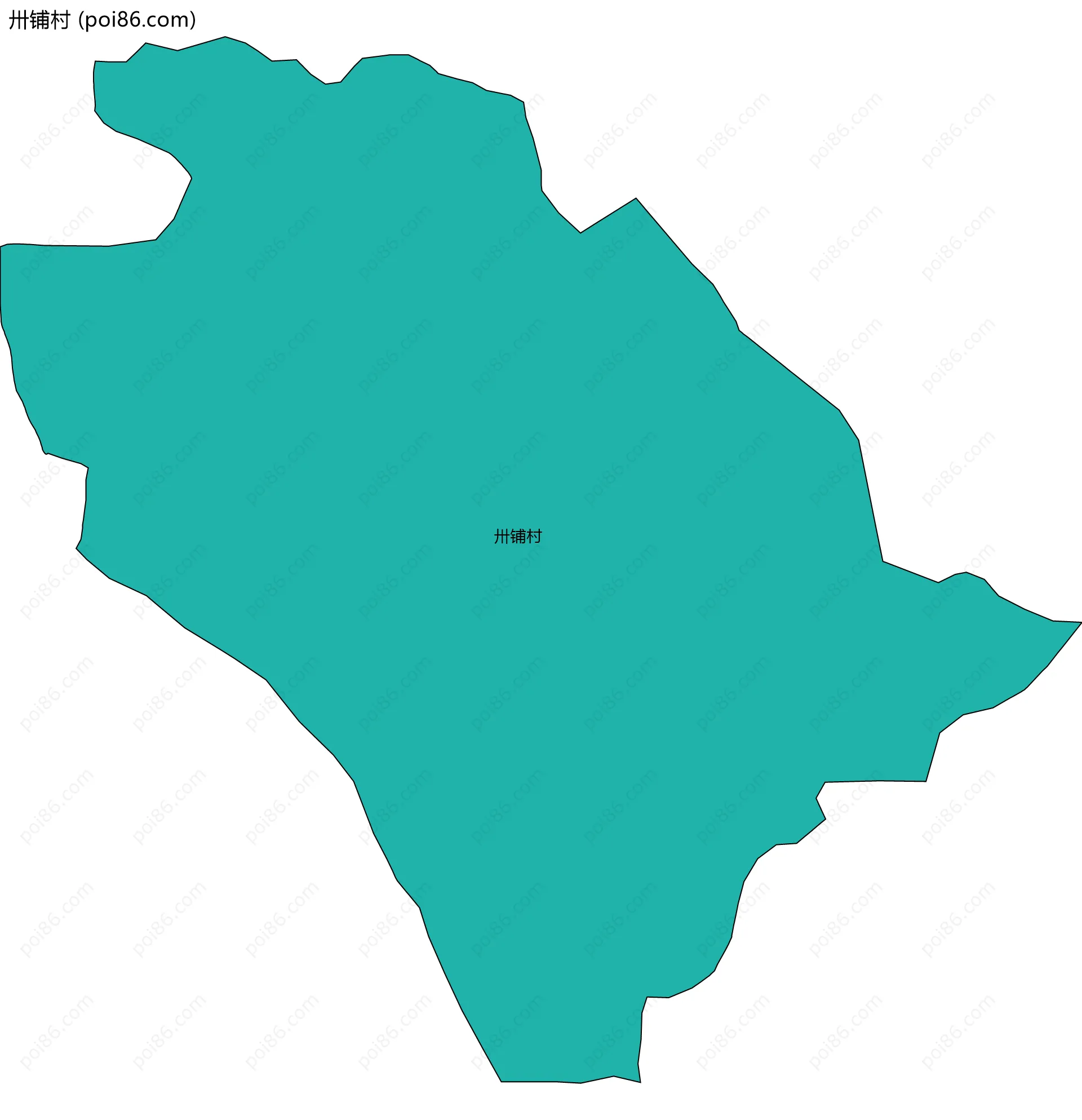 卅铺村边界地图