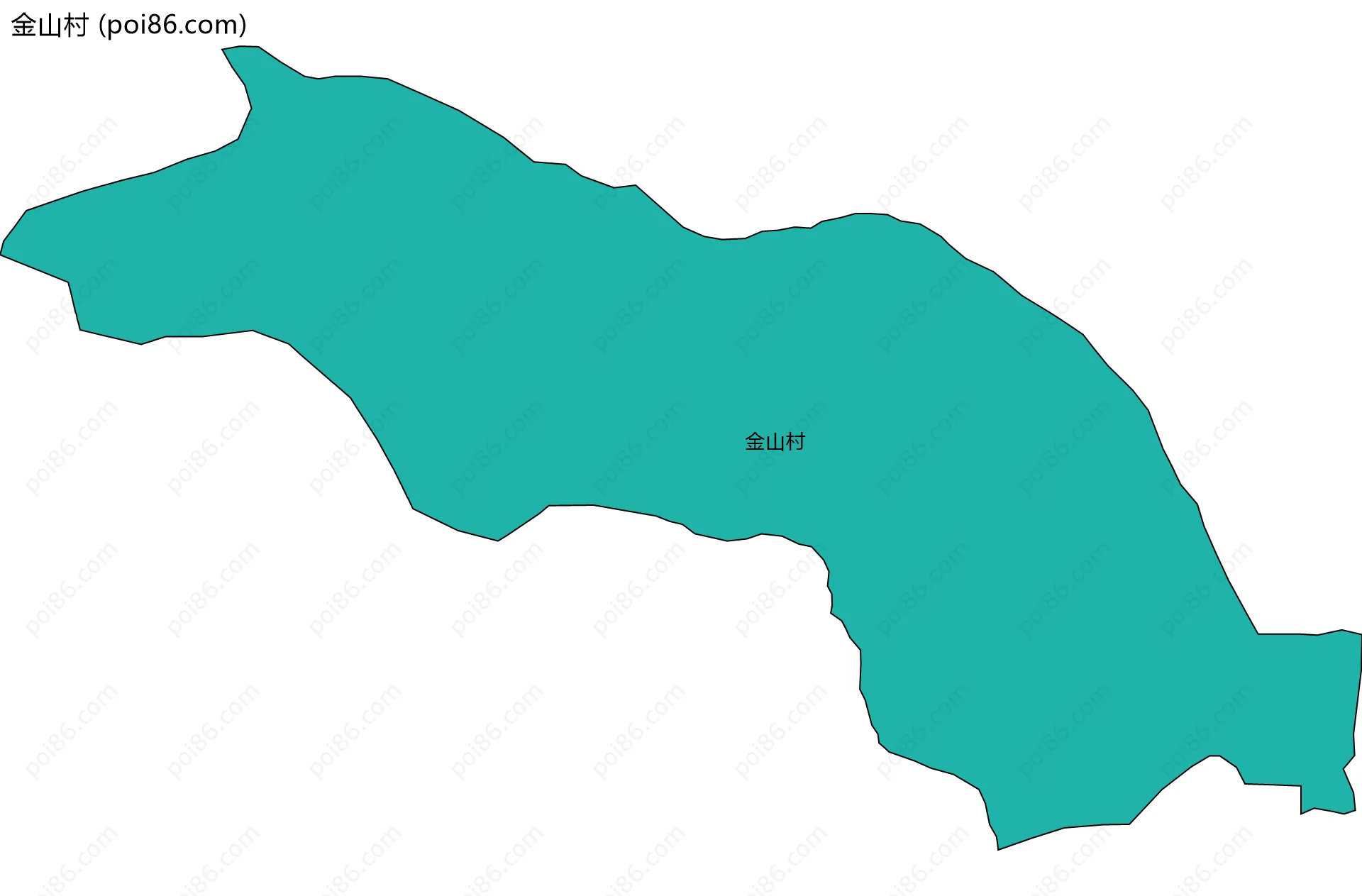 金山村边界地图