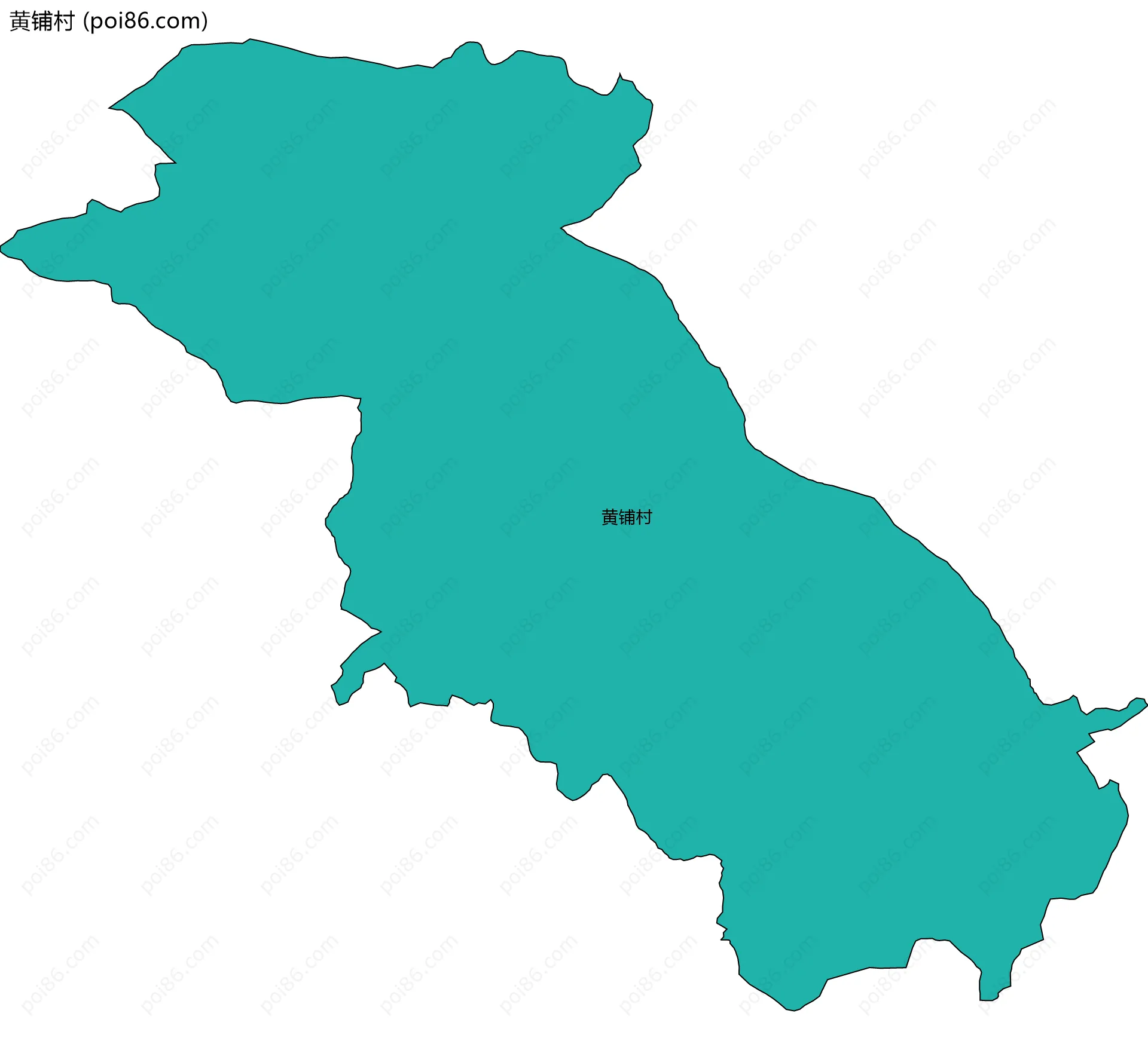 黄铺村边界地图