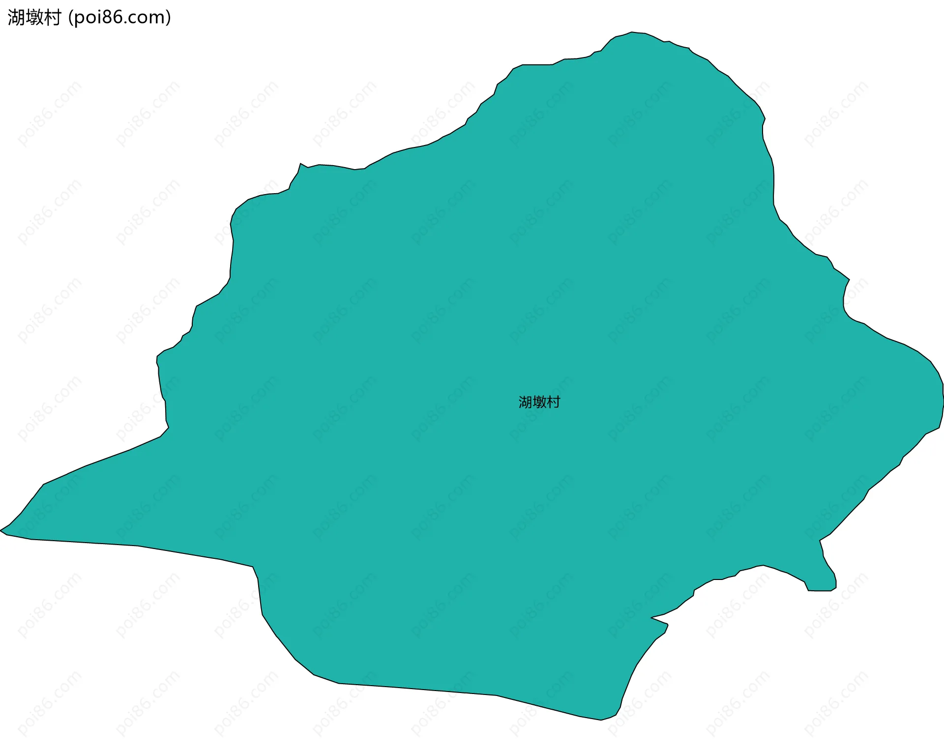 湖墩村边界地图