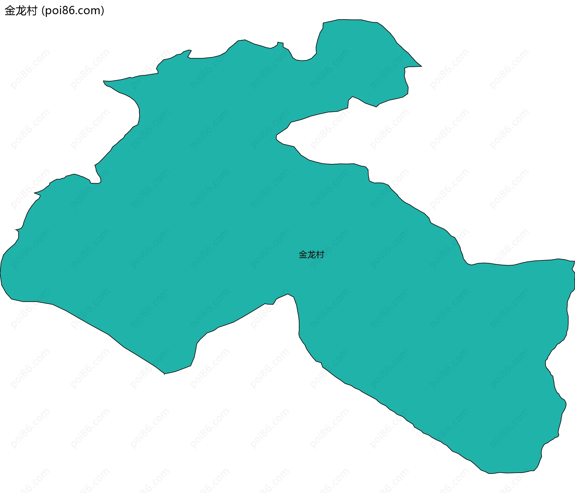 金龙村边界地图