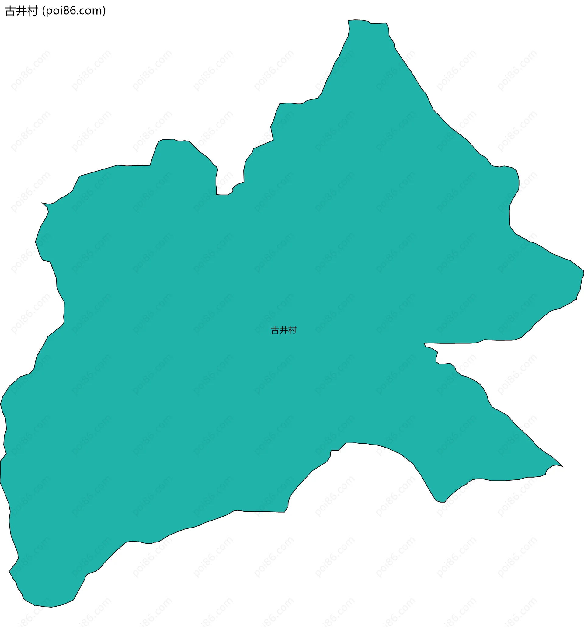 古井村边界地图