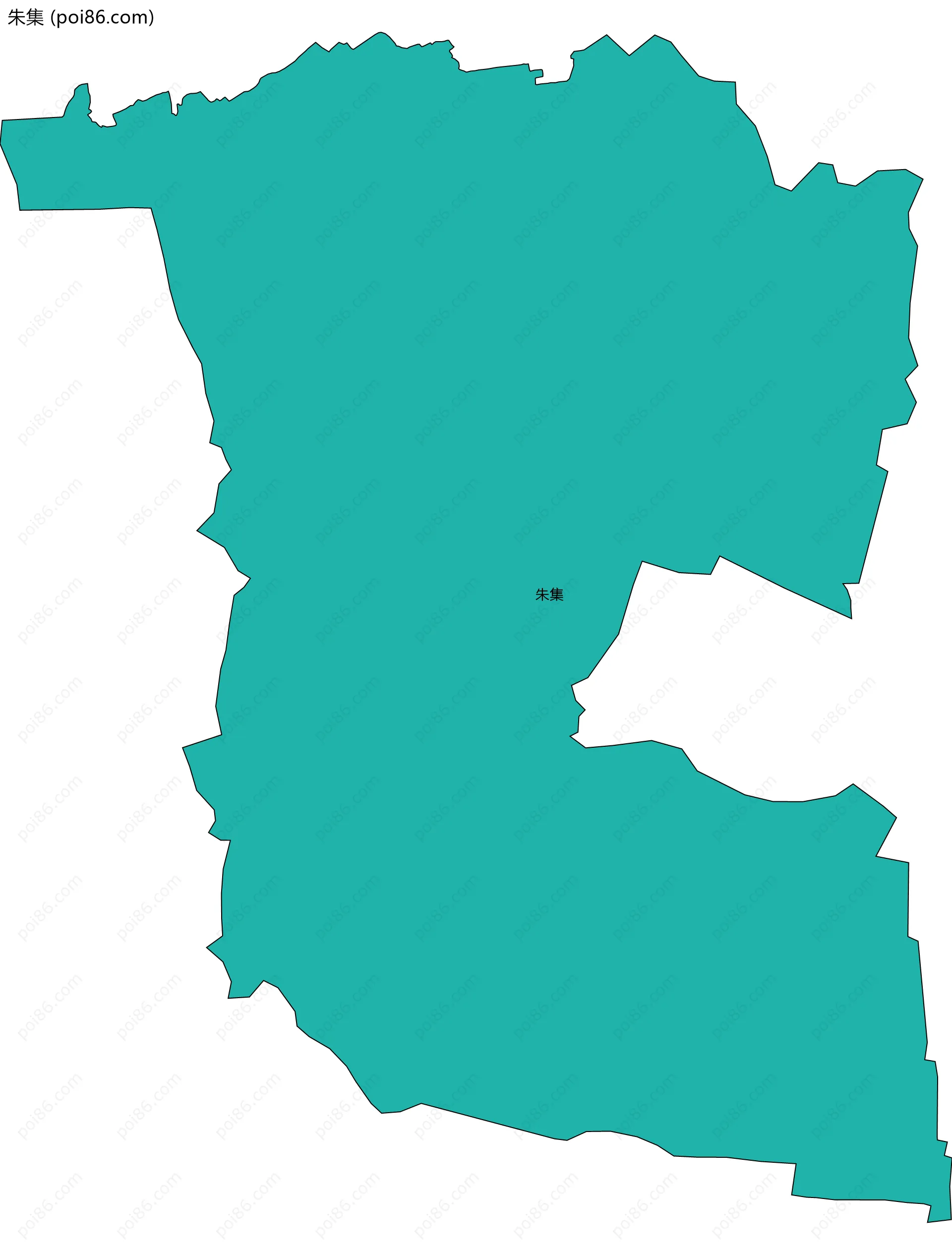 朱集边界地图