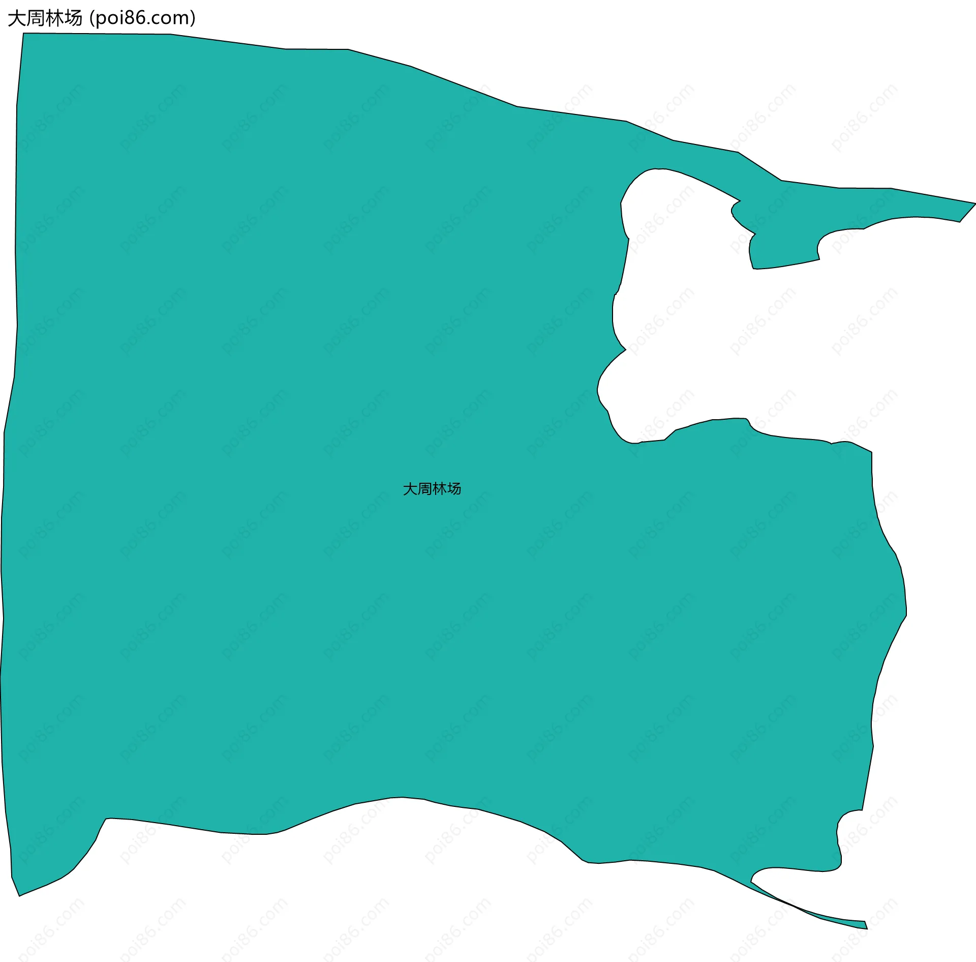 大周林场边界地图