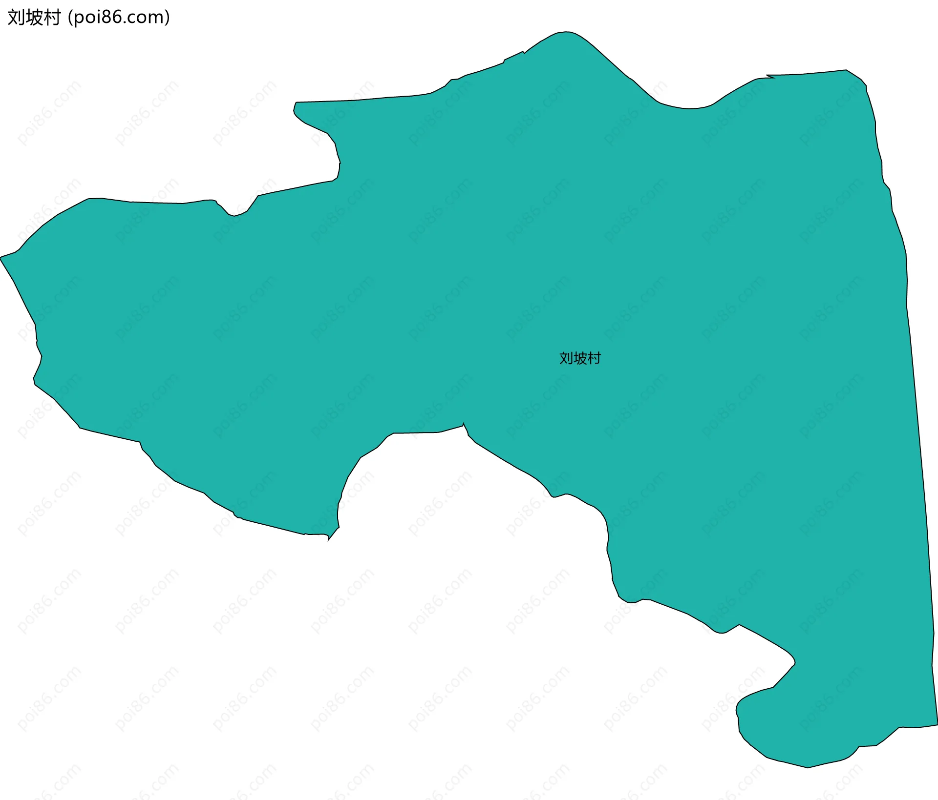 刘坡村边界地图