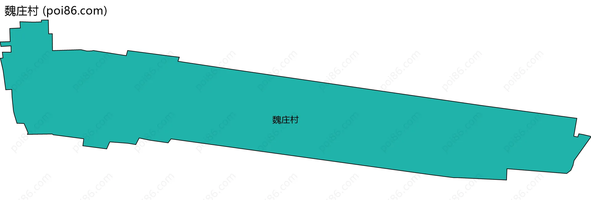 魏庄村边界地图