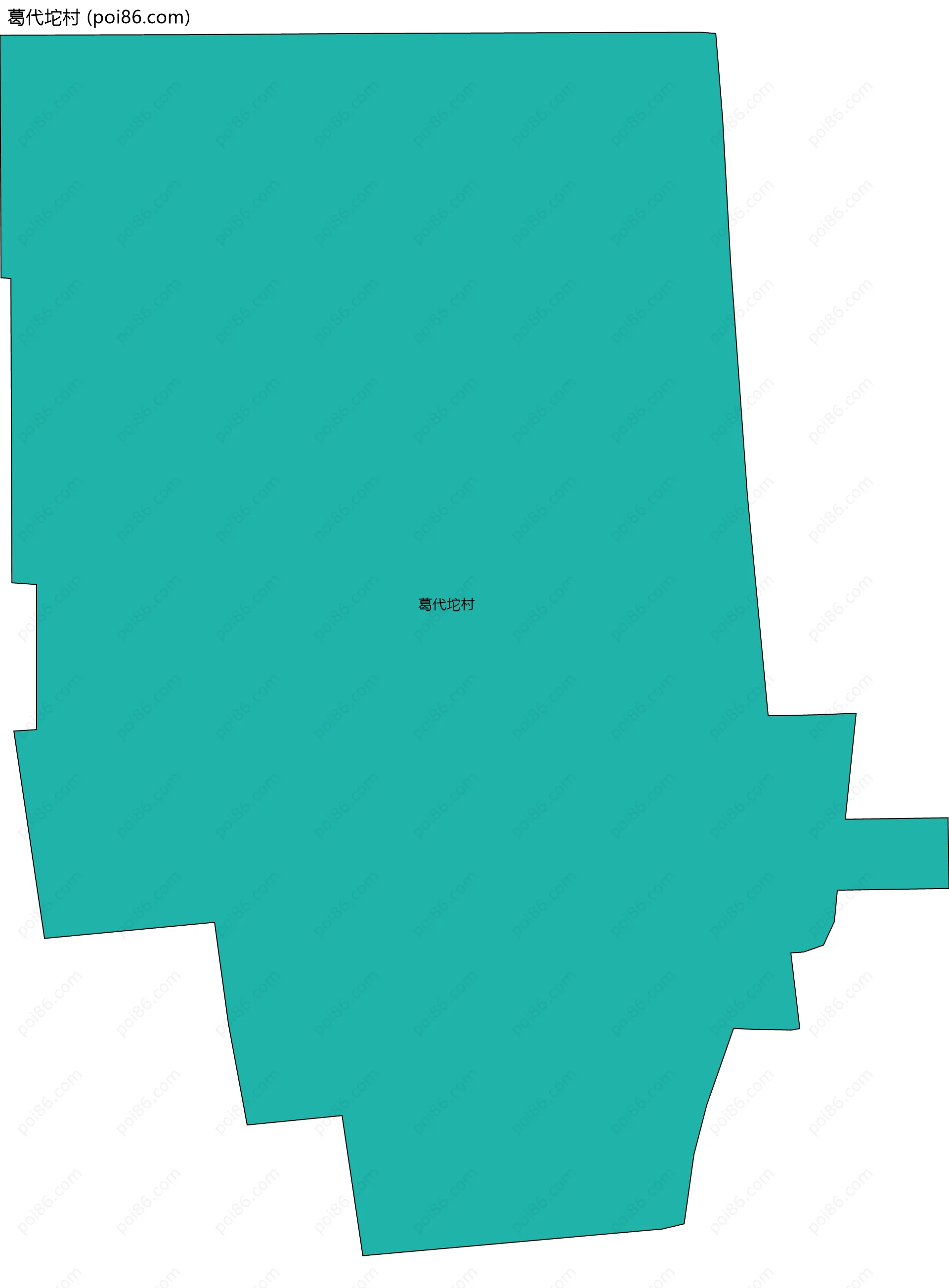 葛代坨村边界地图