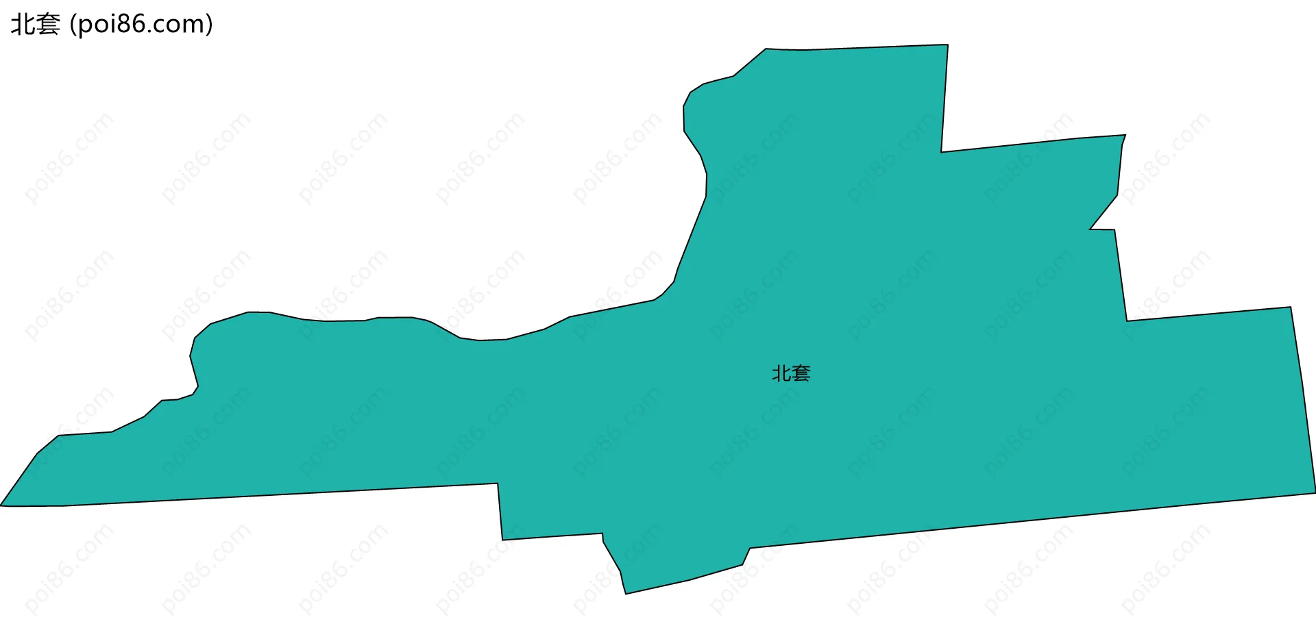 北套边界地图