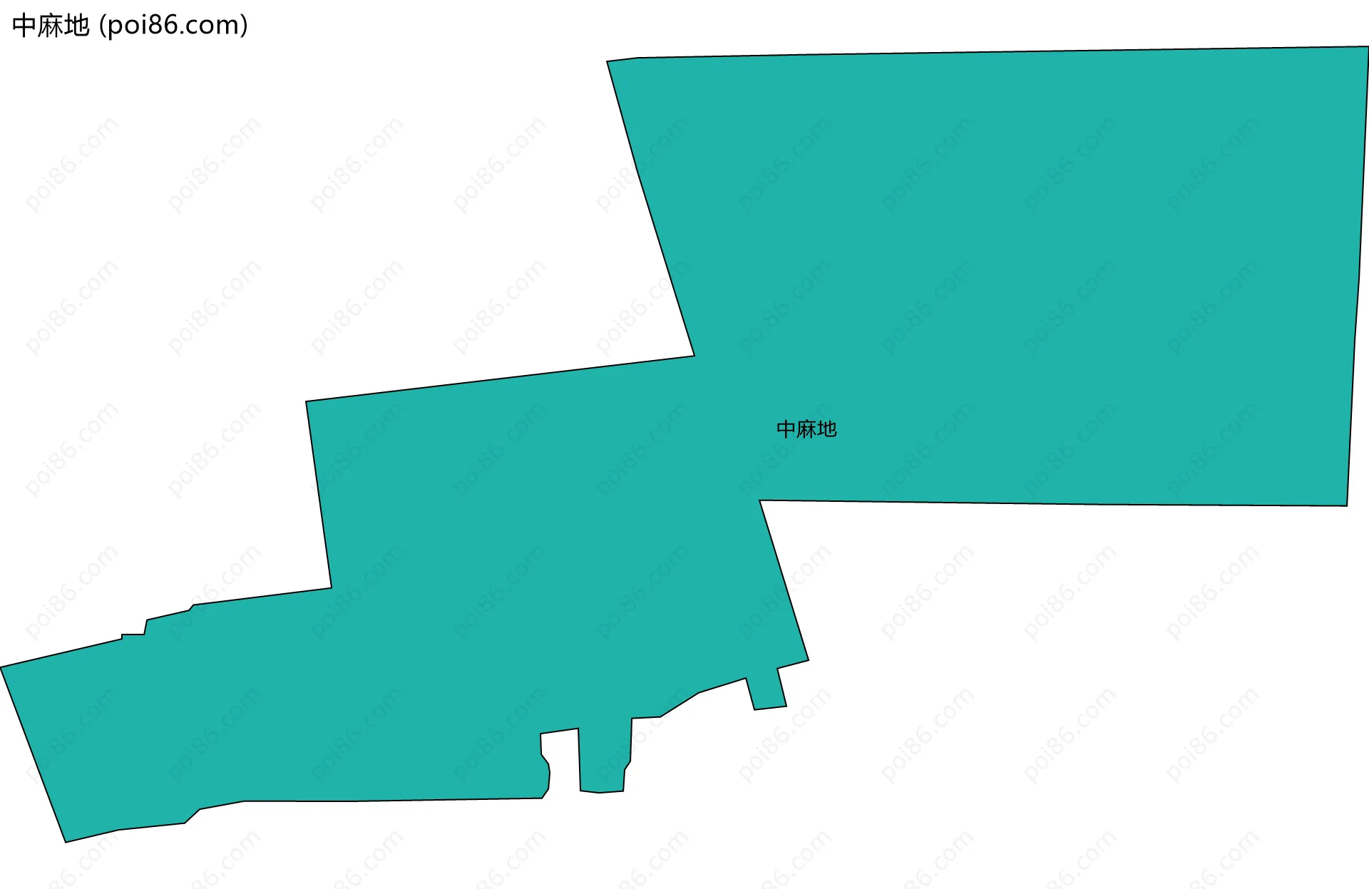 中麻地边界地图