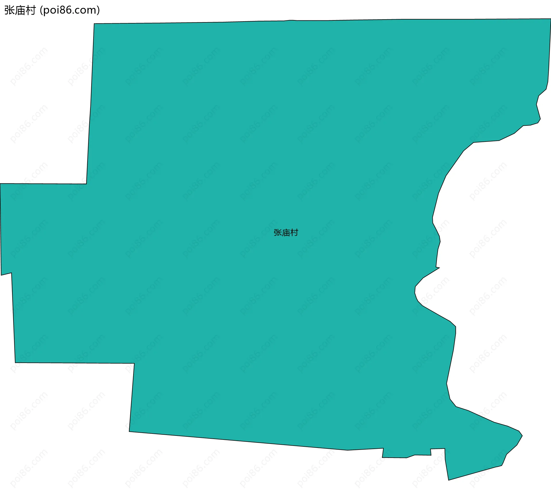 张庙村边界地图