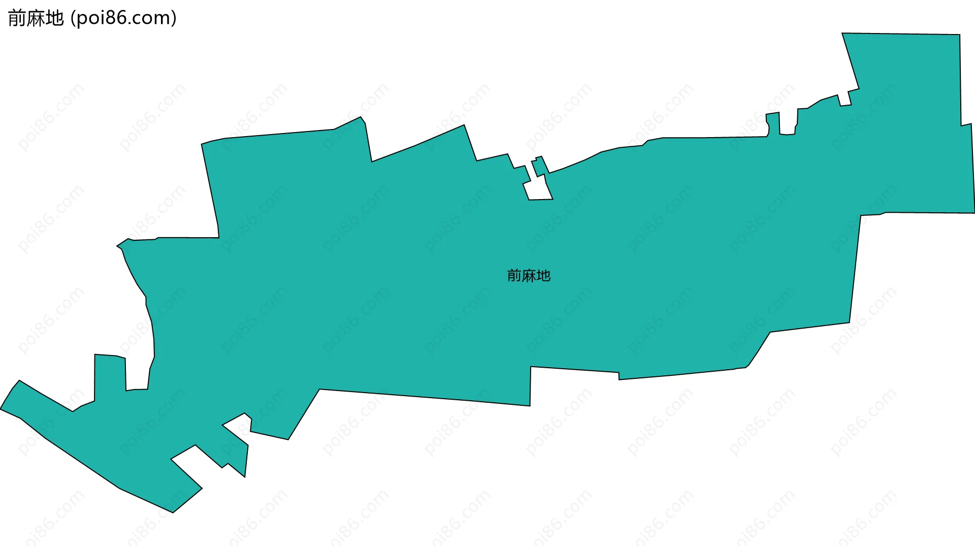 前麻地边界地图