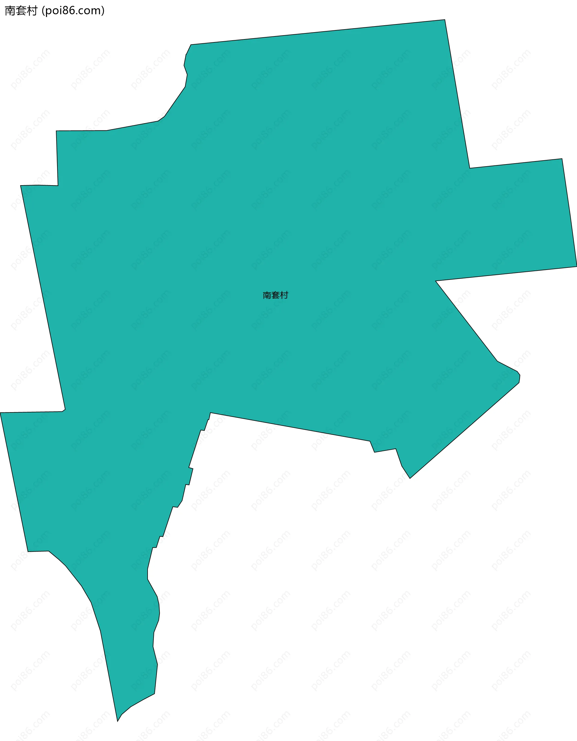 南套村边界地图