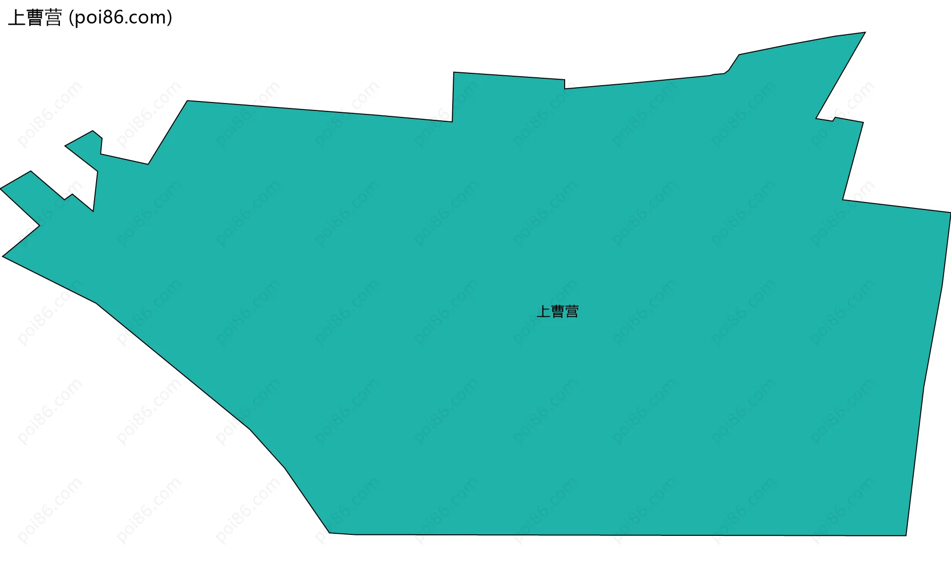 上曹营边界地图