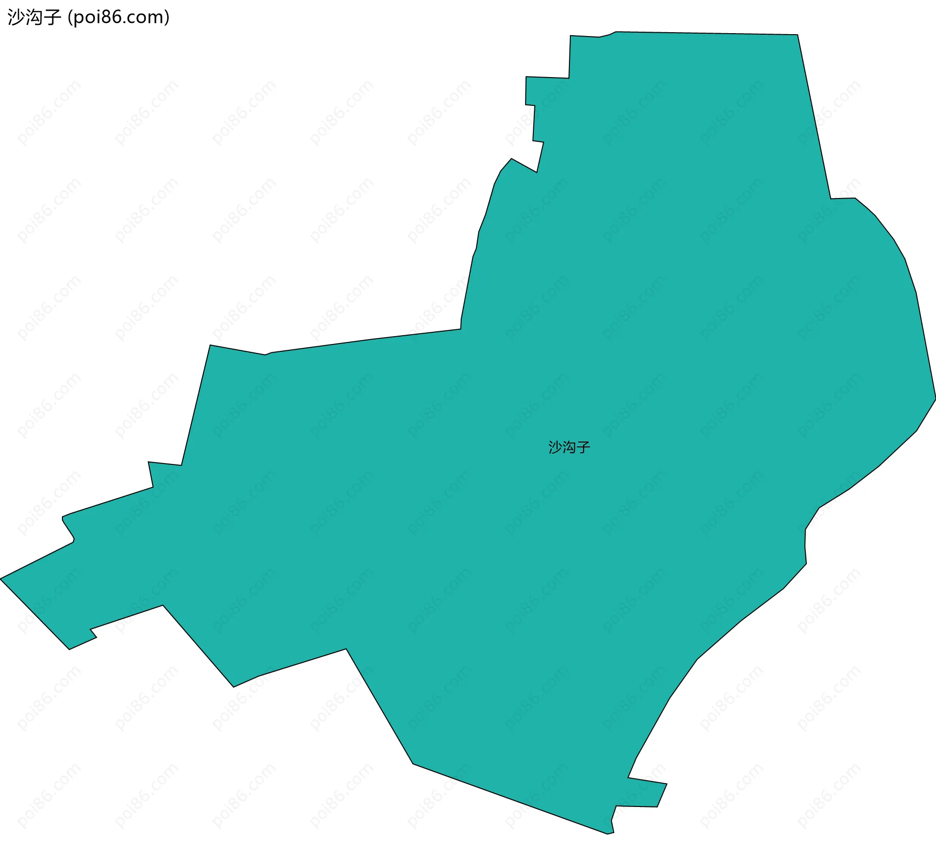 沙沟子边界地图