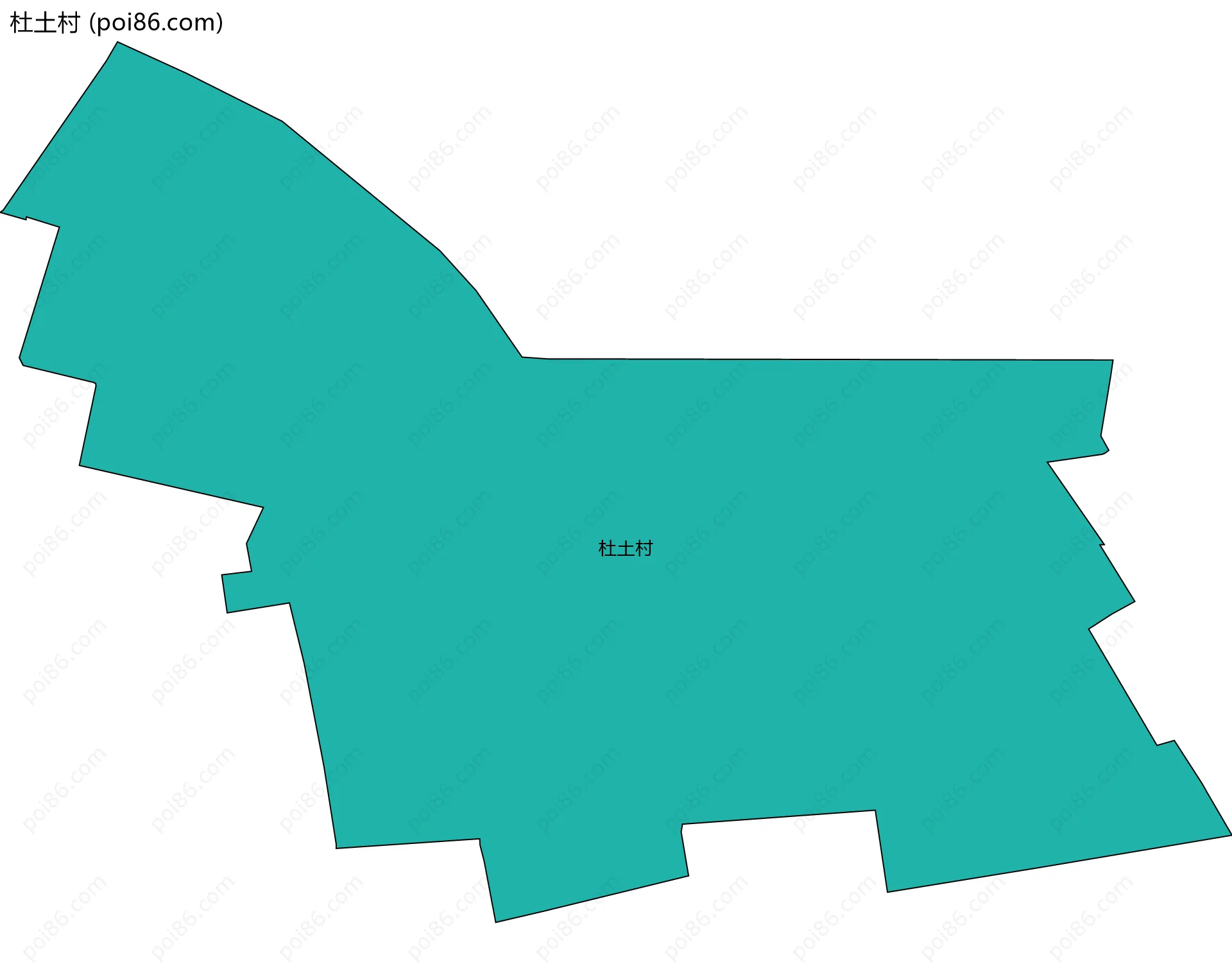 杜土村边界地图