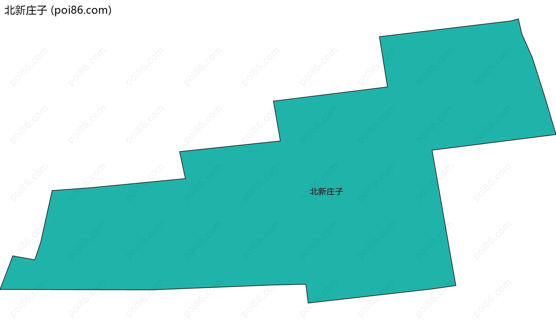 北新庄子边界地图