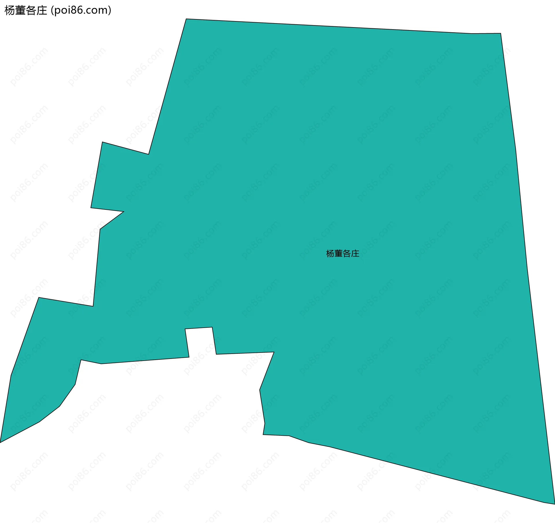 杨董各庄边界地图