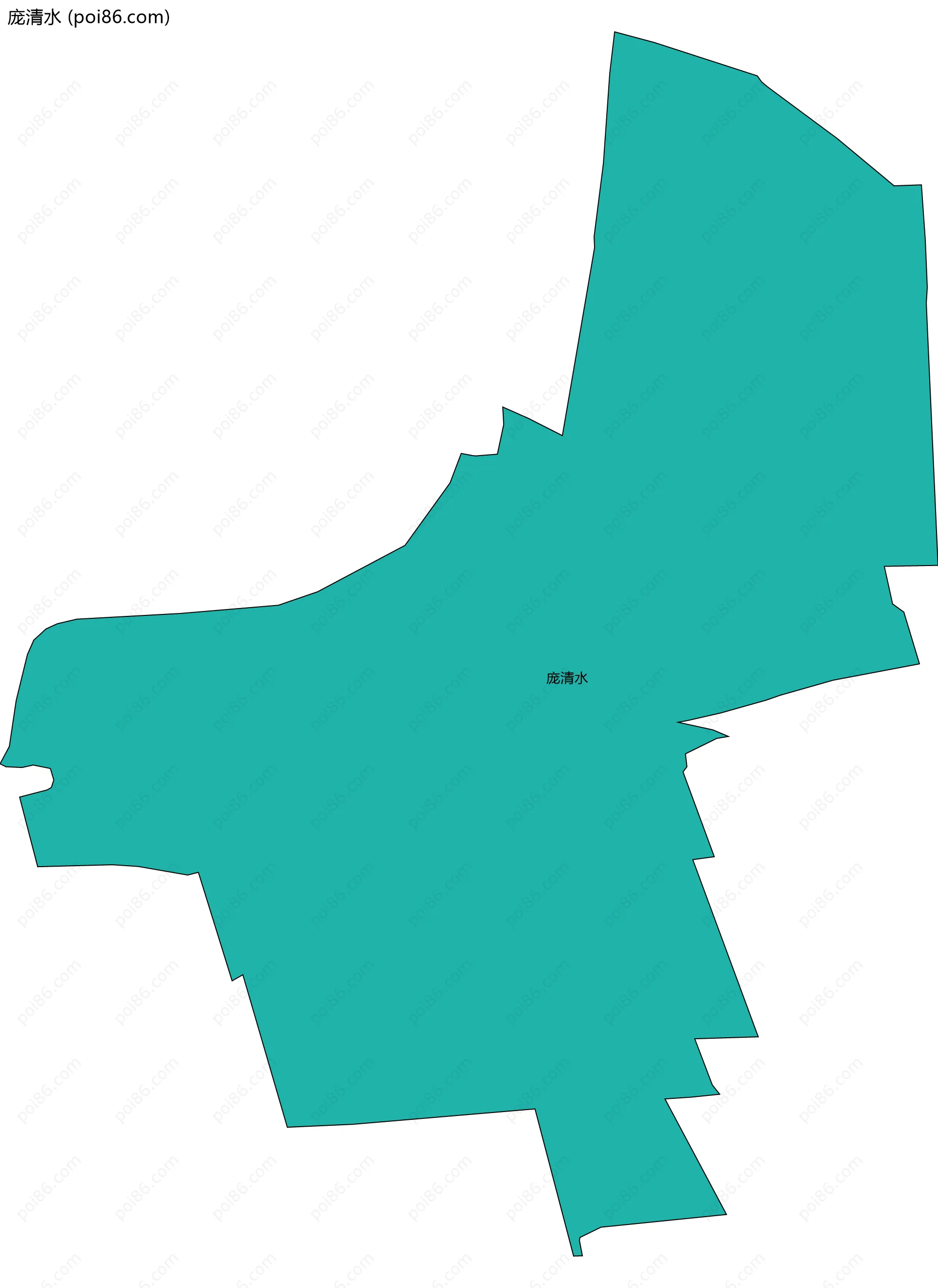 庞清水边界地图