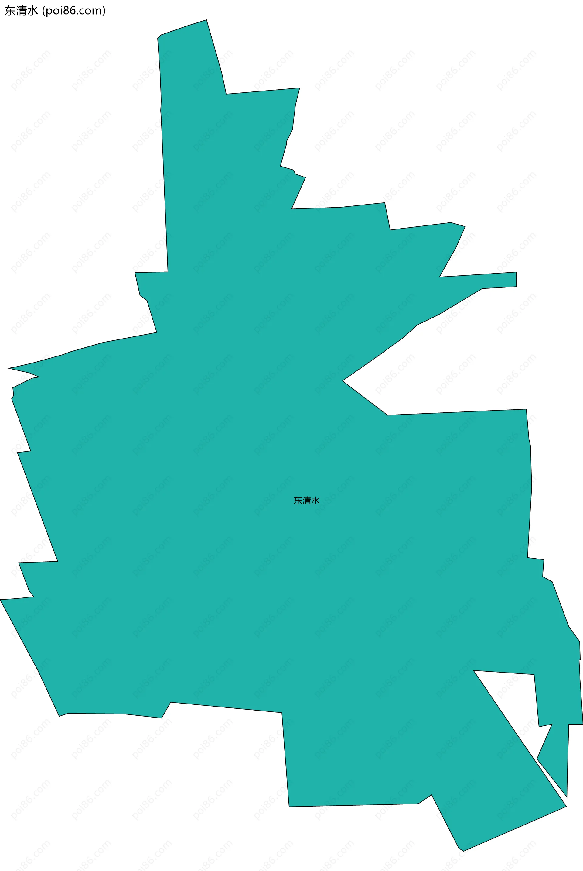 东清水边界地图