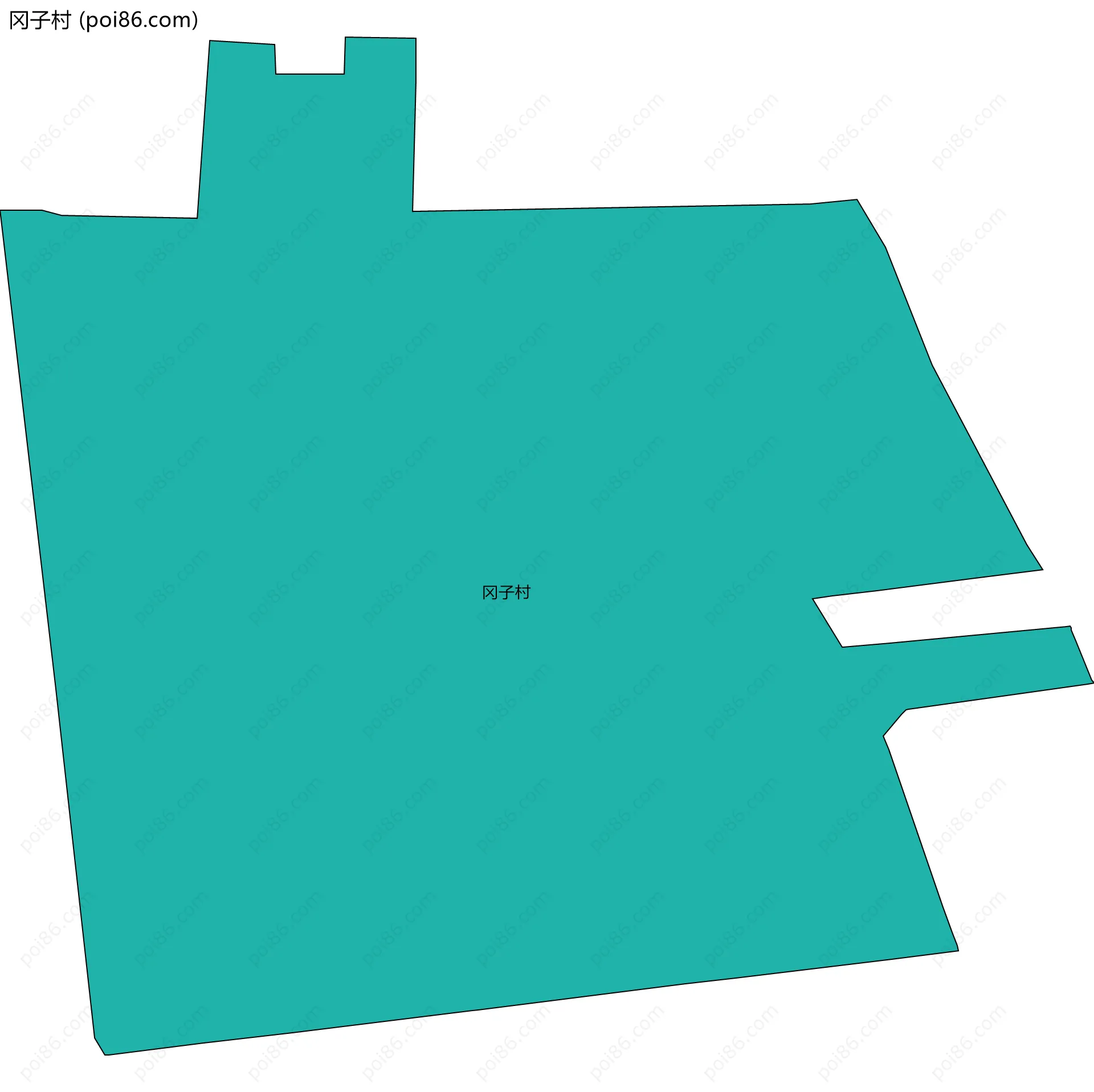 冈子村边界地图