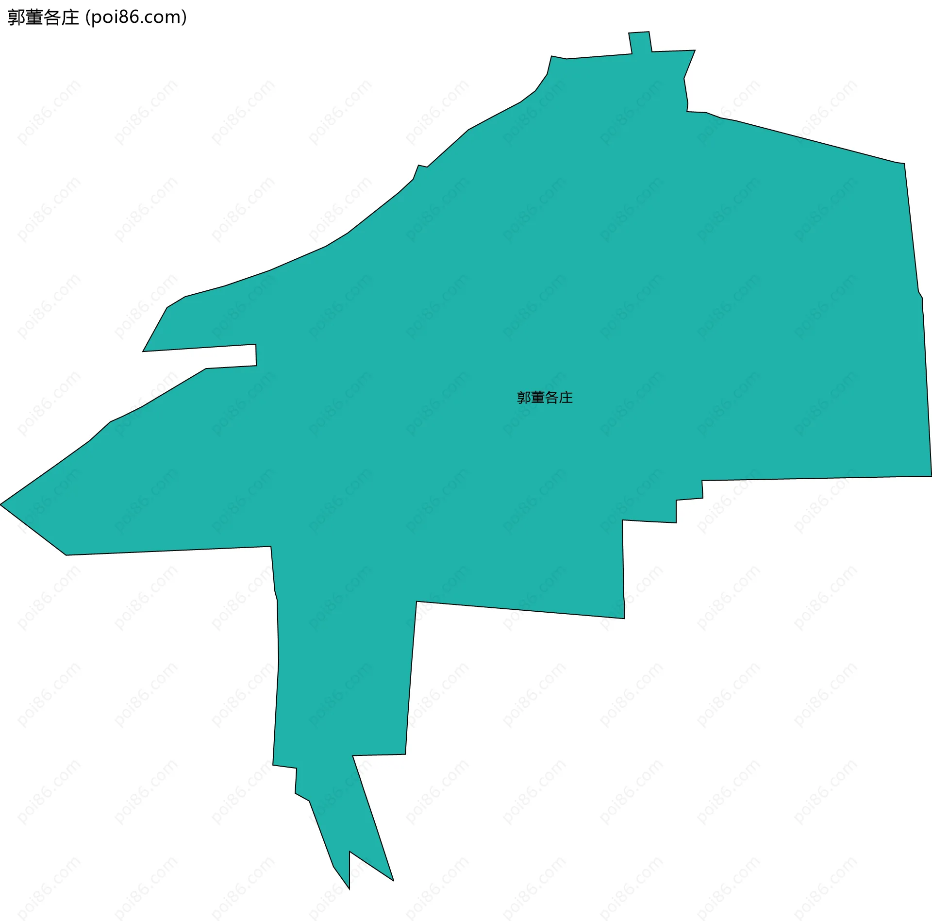 郭董各庄边界地图