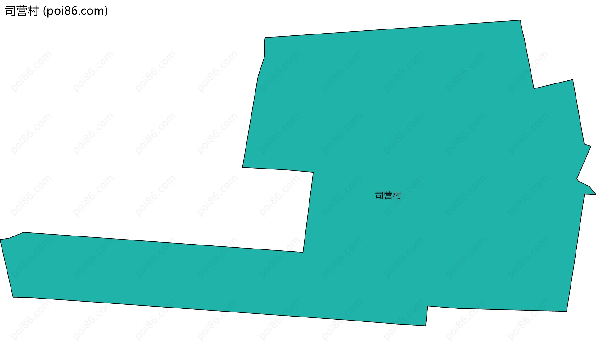 司营村边界地图