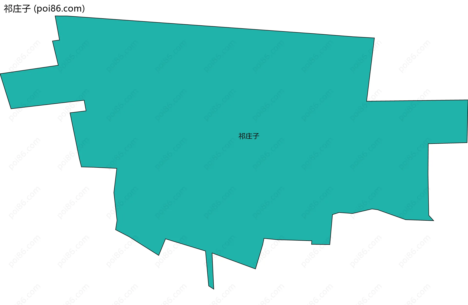 祁庄子边界地图