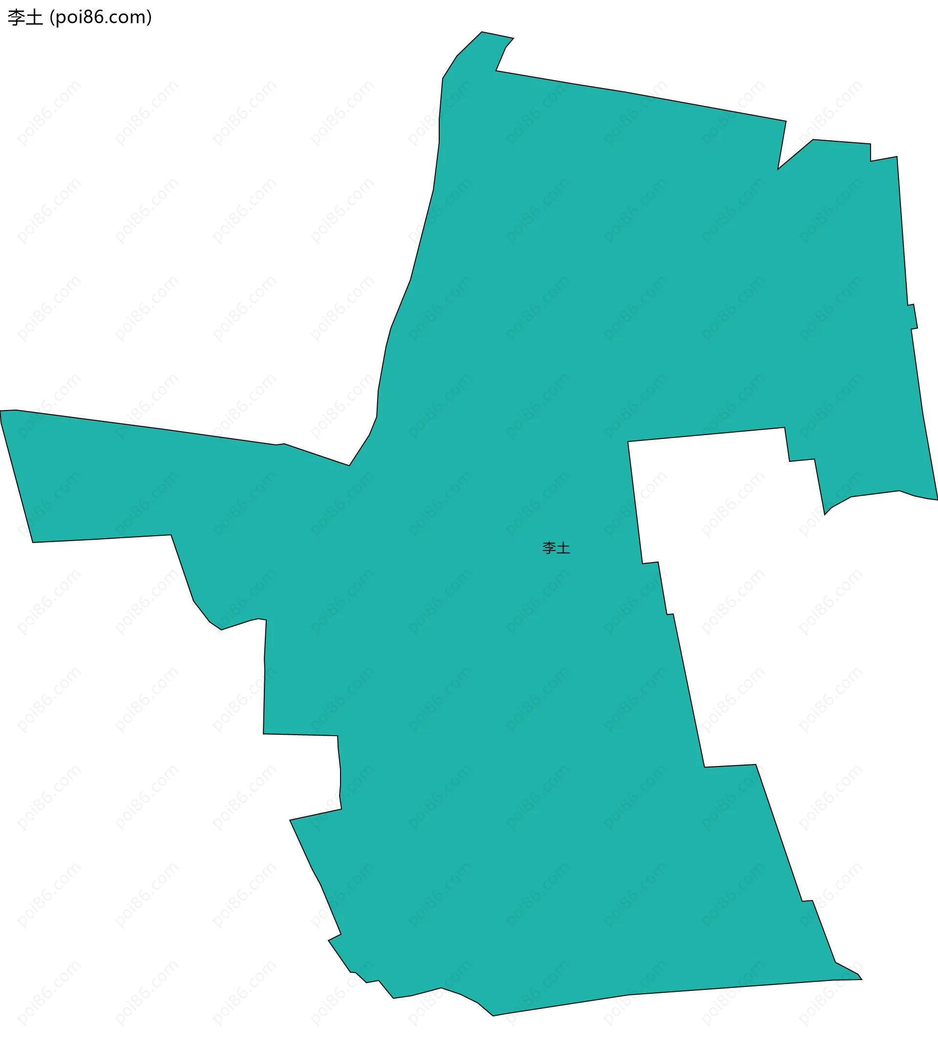 李土边界地图