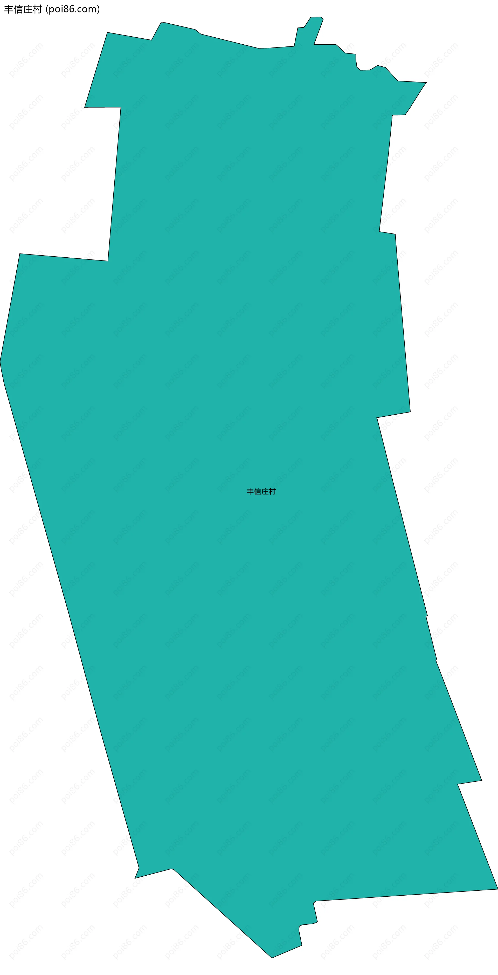 丰信庄村边界地图