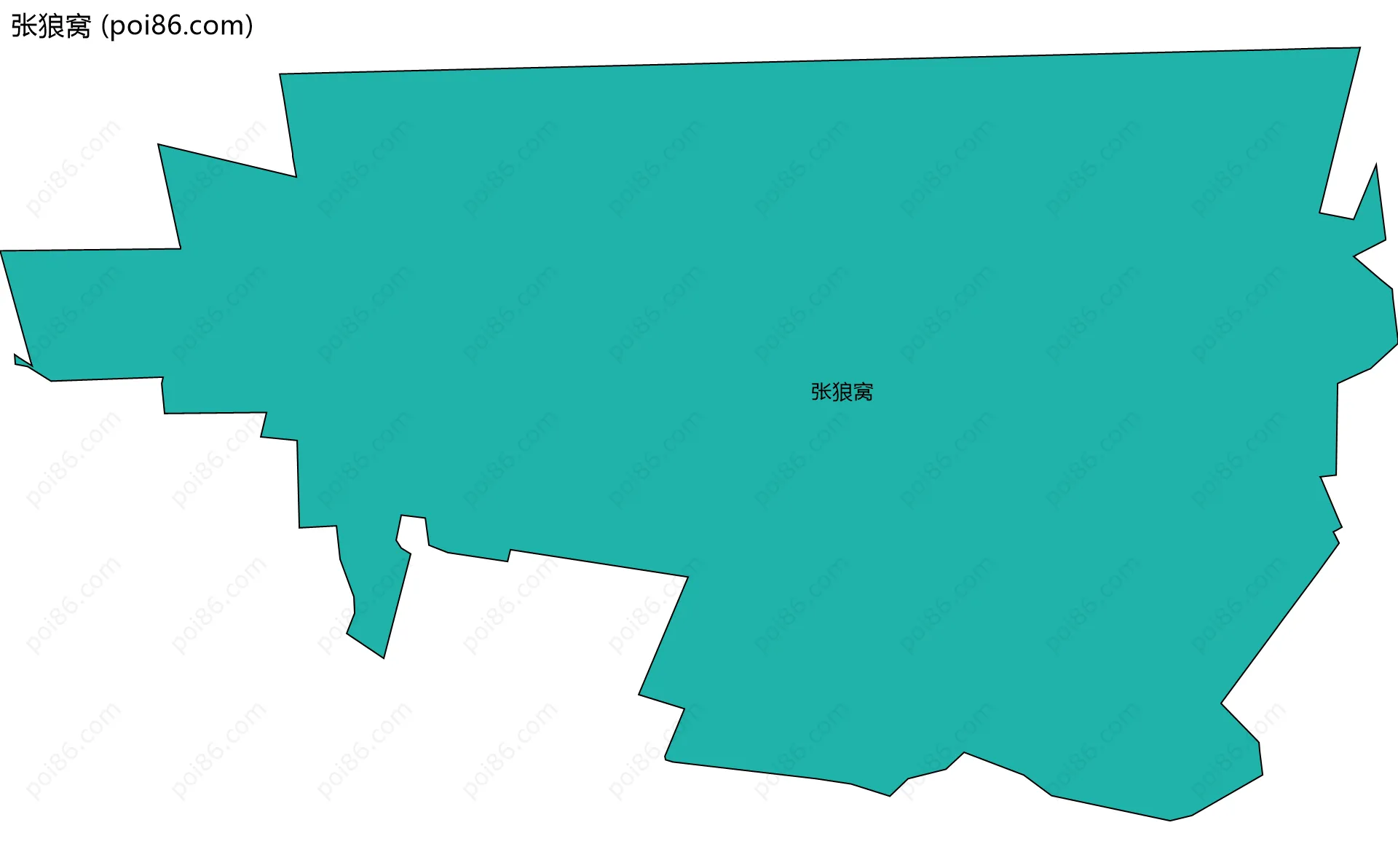 张狼窝边界地图