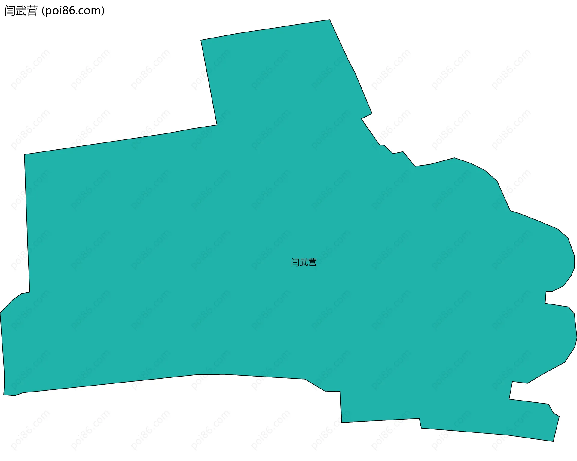 闫武营边界地图