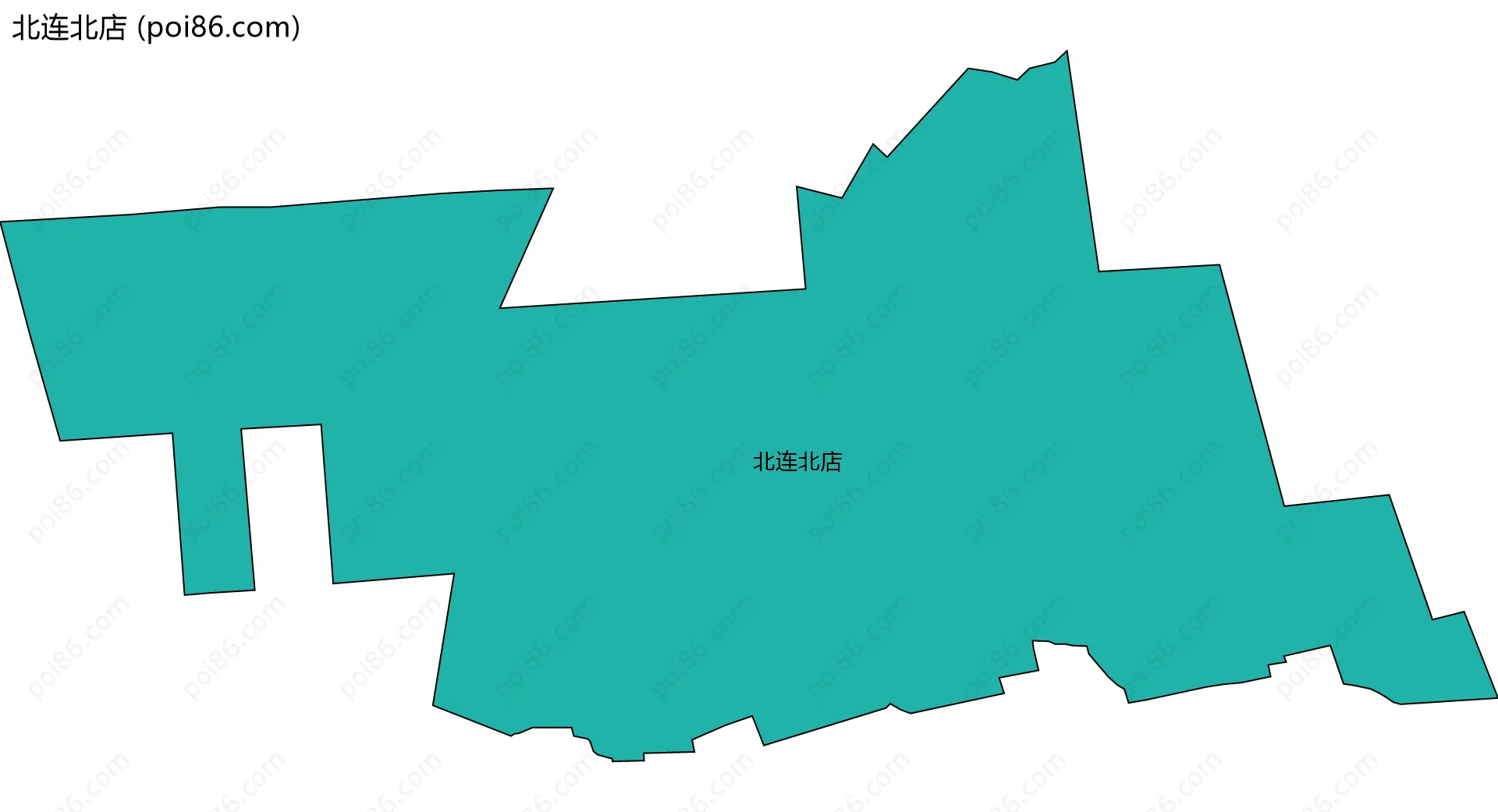北连北店边界地图