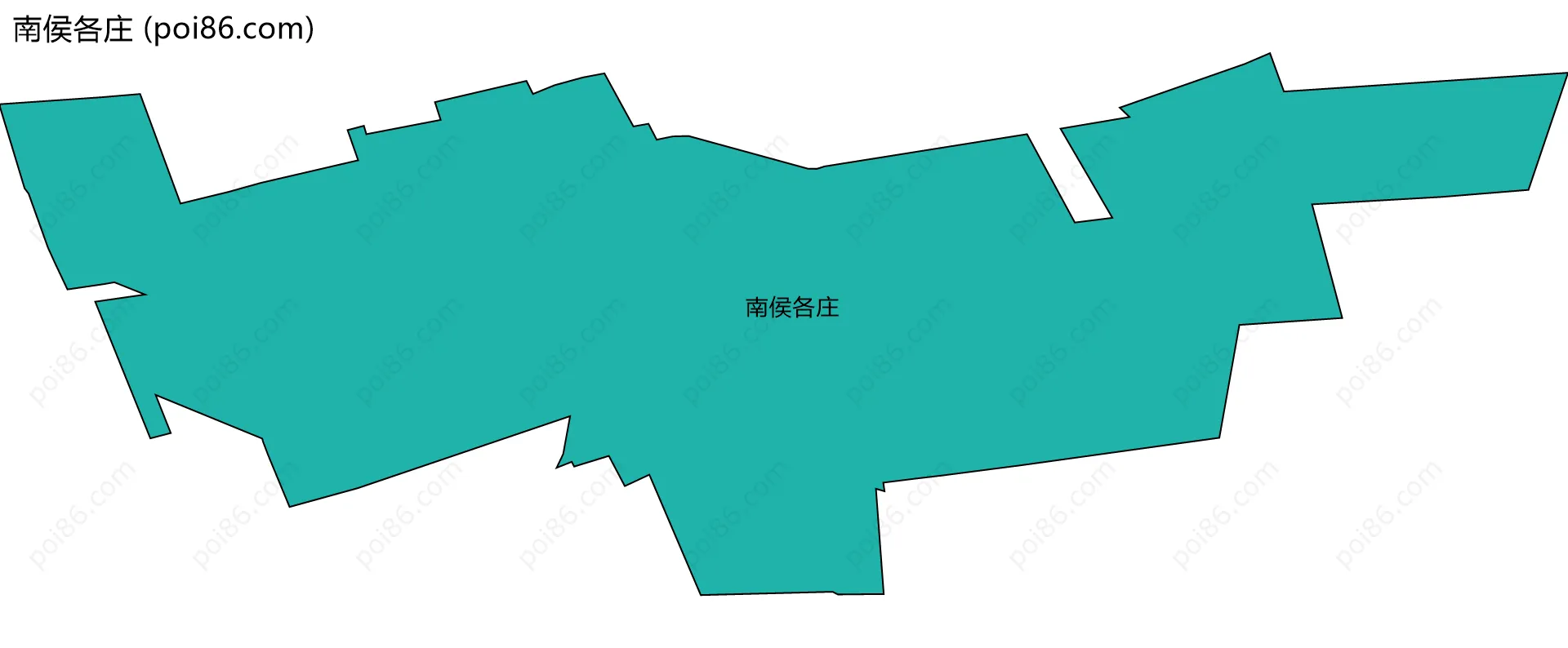 南侯各庄边界地图