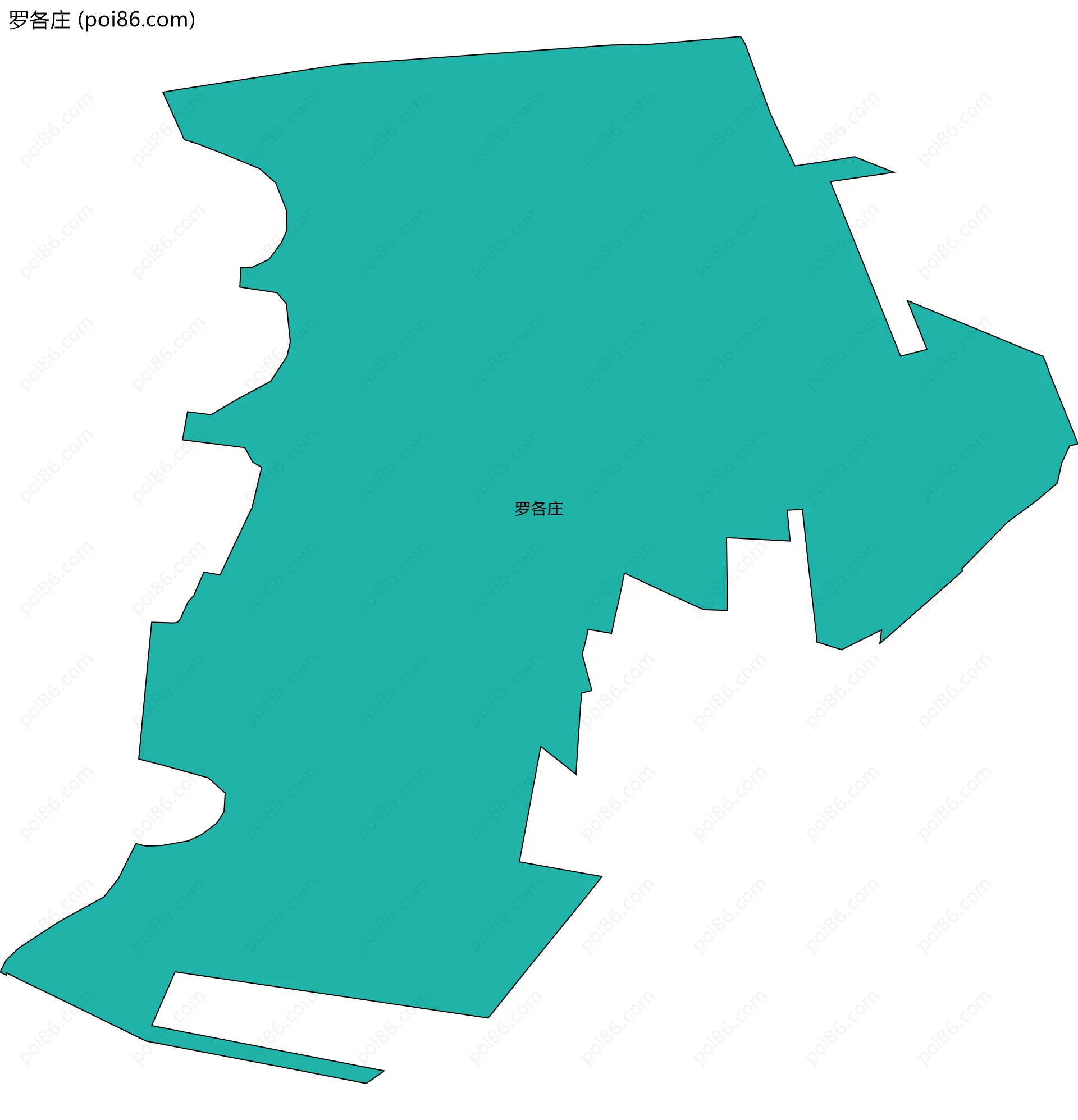 罗各庄边界地图