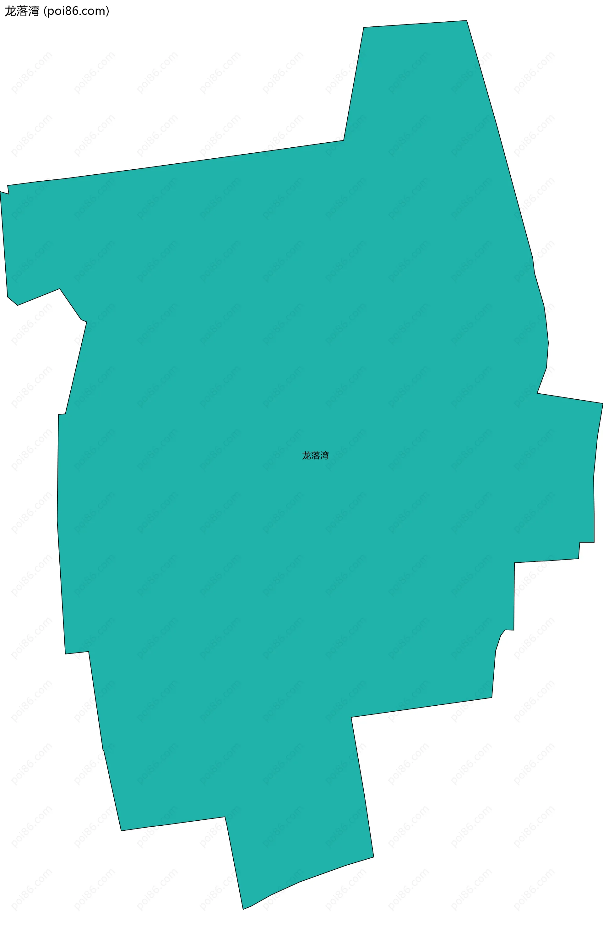 龙落湾边界地图