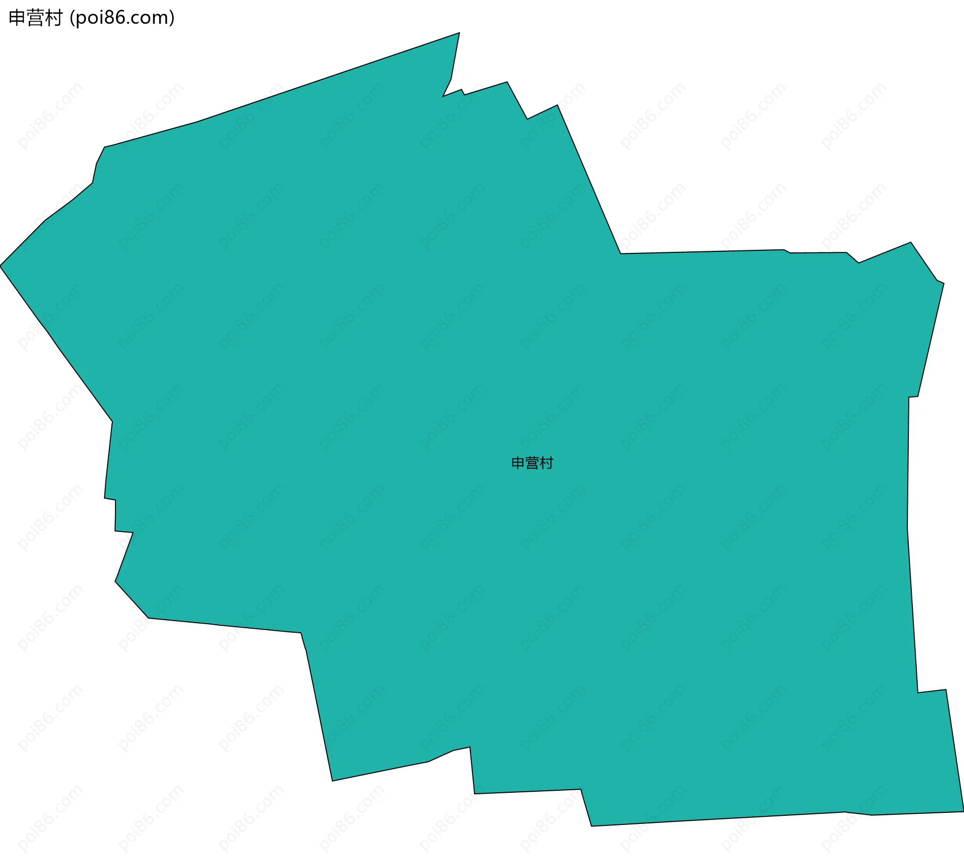 申营村边界地图