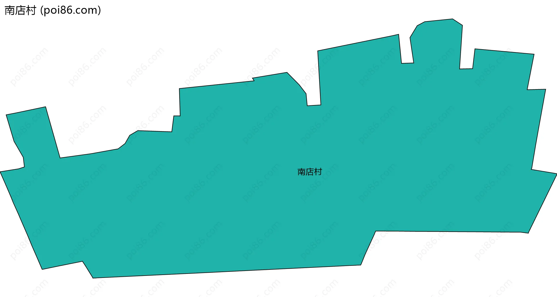 南店村边界地图