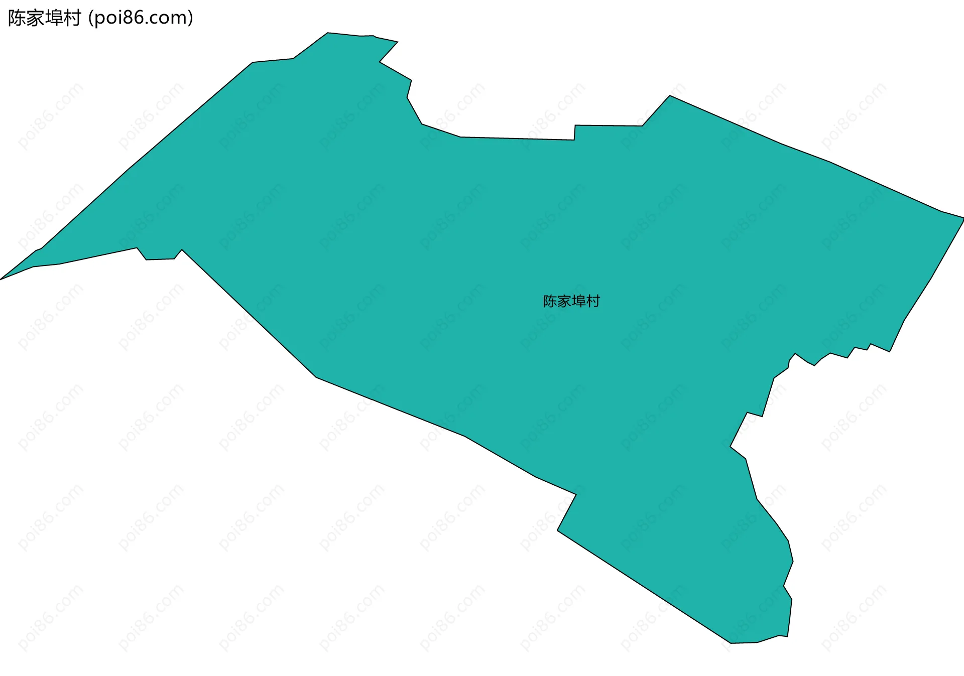 陈家埠村边界地图